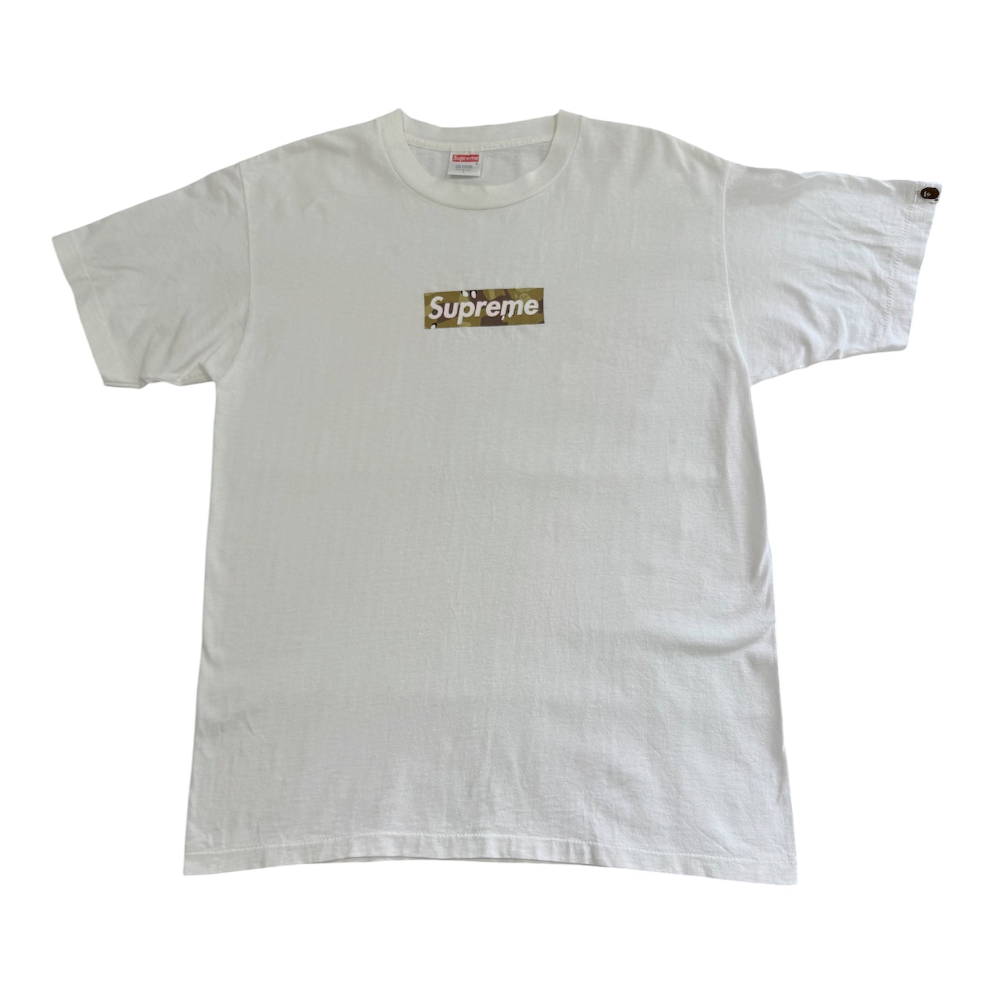 Supreme Bape Box Logo Tee Desert Camo 2000