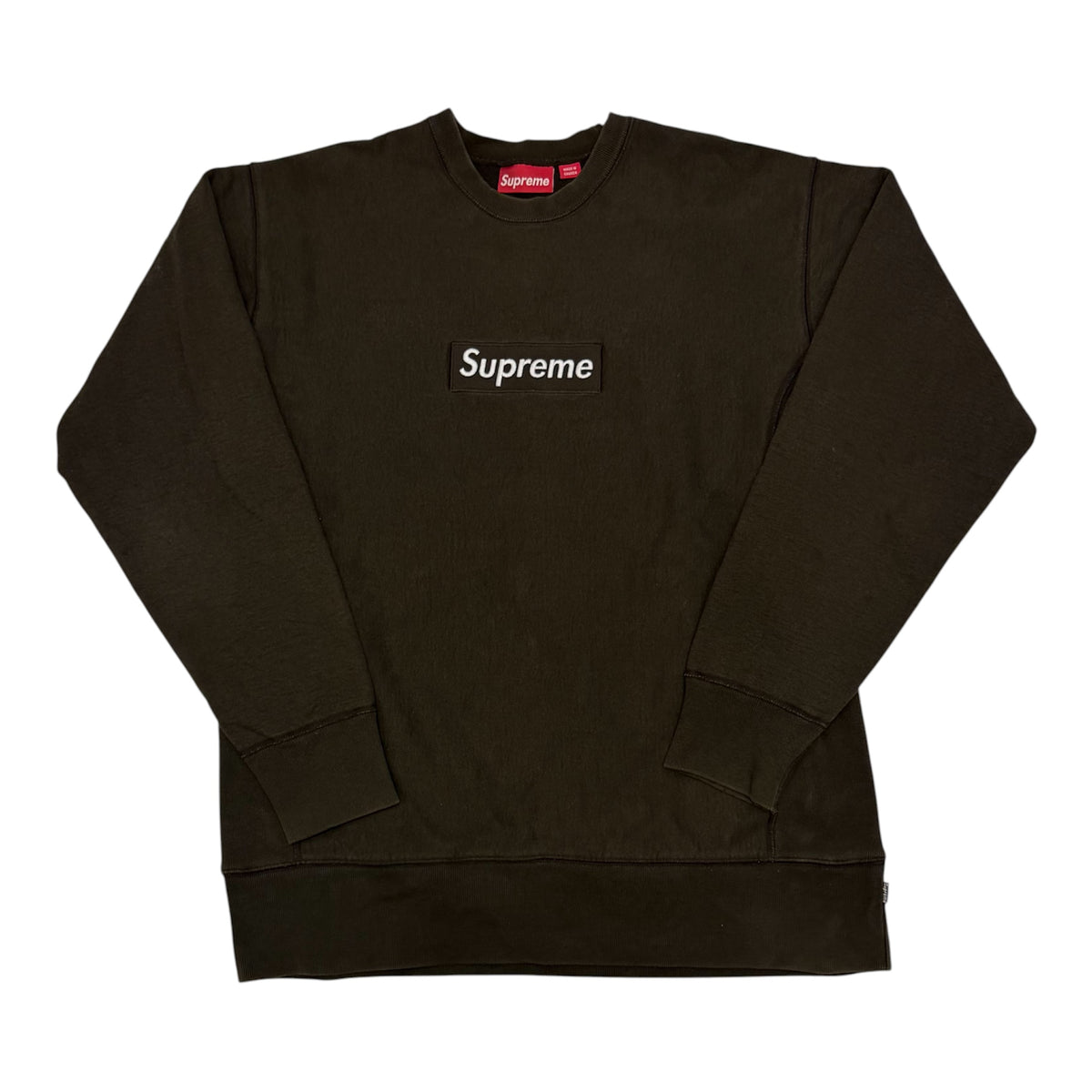 Supreme Brown Box Logo Crewneck 2003