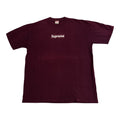Supreme Burgundy Box Logo Tee 1999