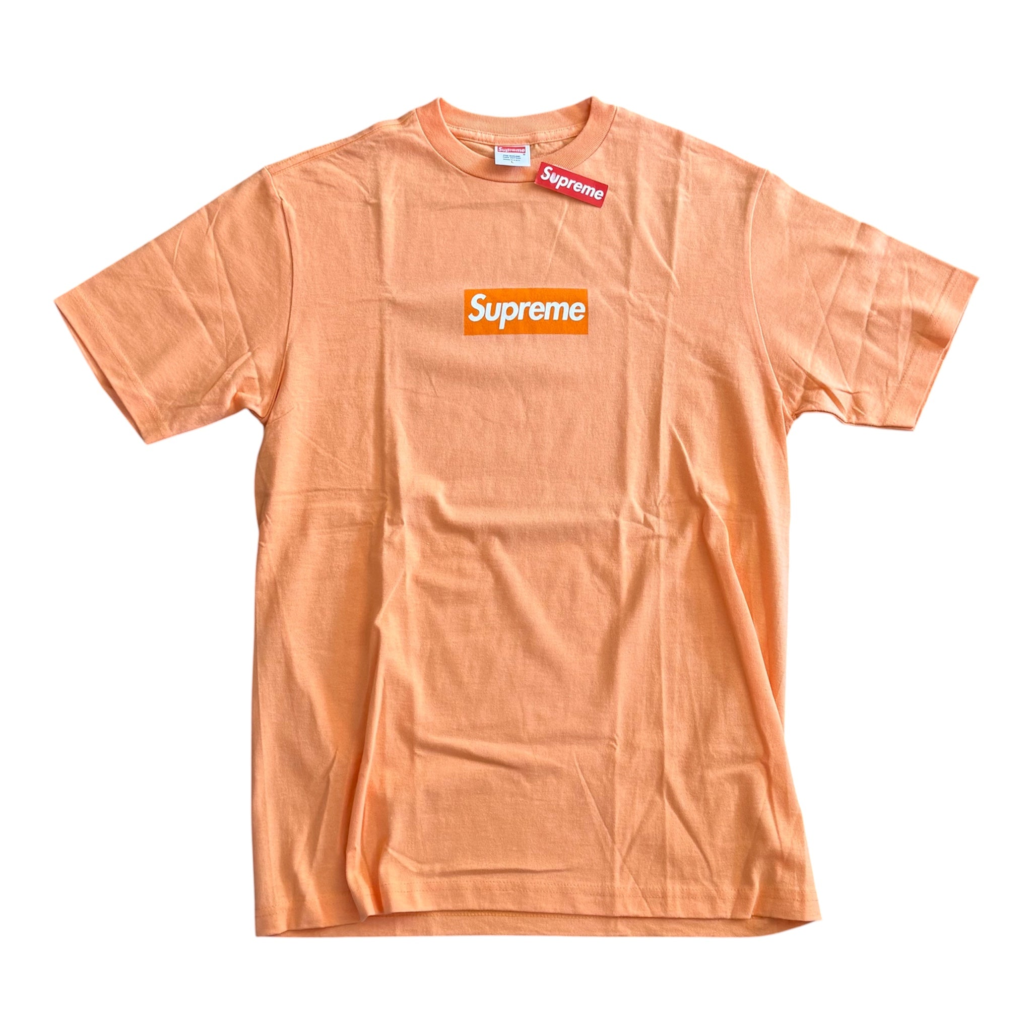 Supreme Orange Tonal Box Logo Tee 2007