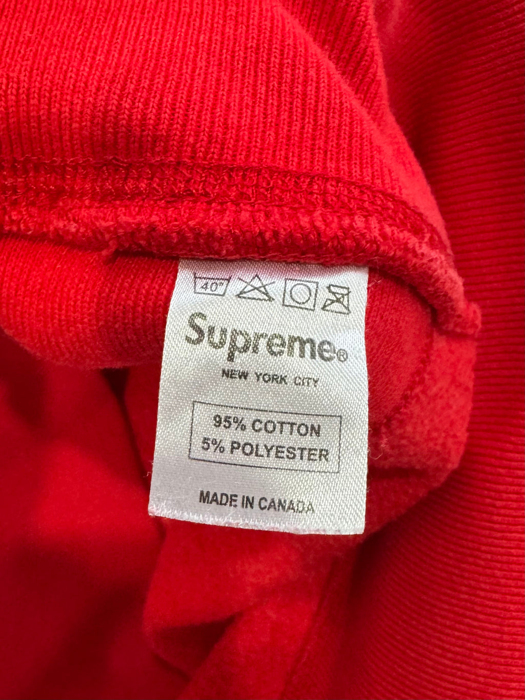 Supreme Red Box Logo Crewneck 2004
