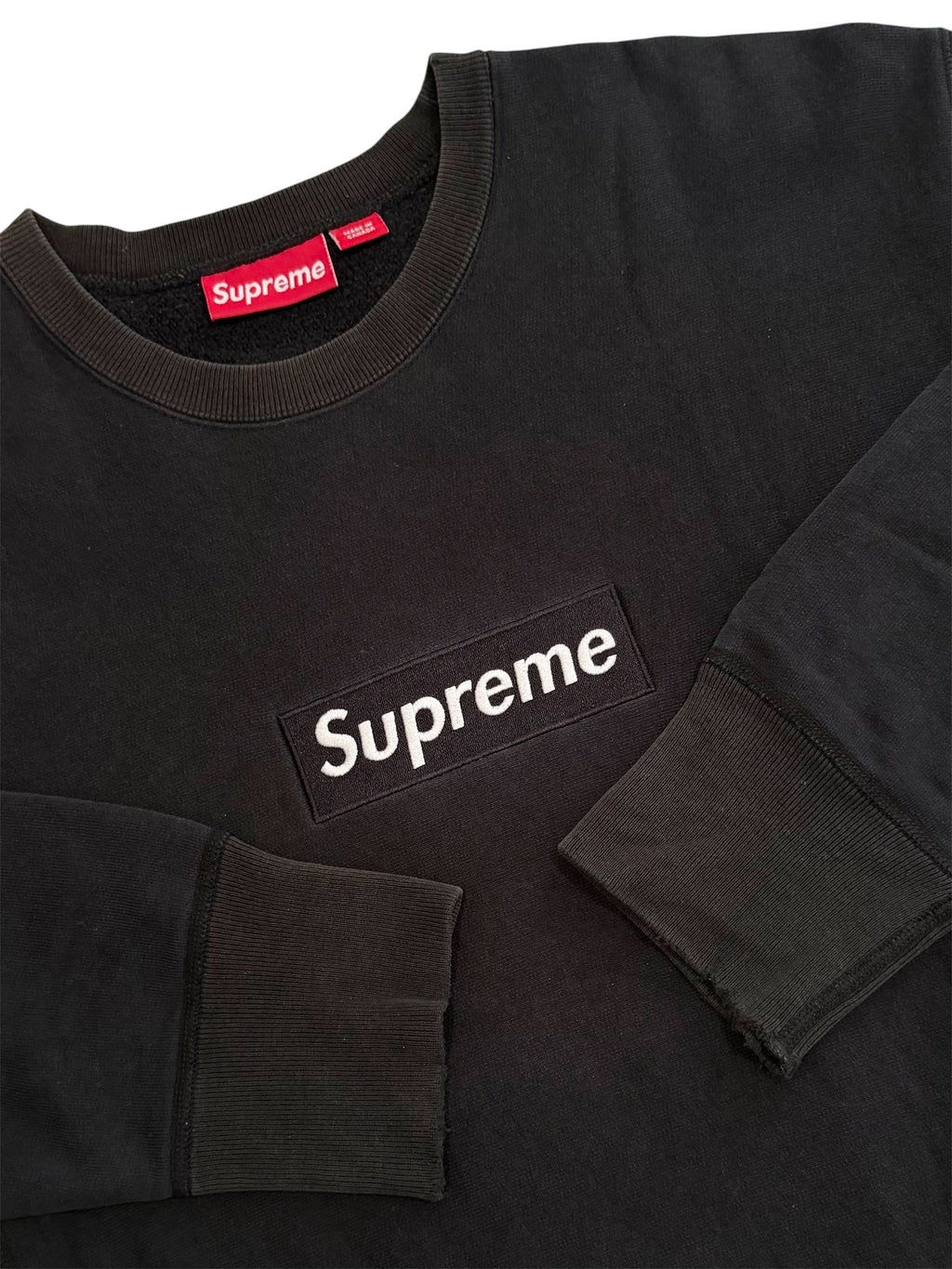 Supreme Black Box Logo Crewneck 1999