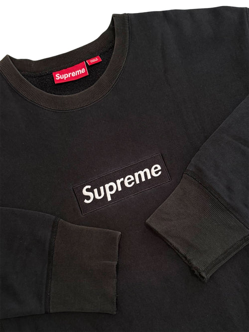 Supreme Black Box Logo Crewneck 1999