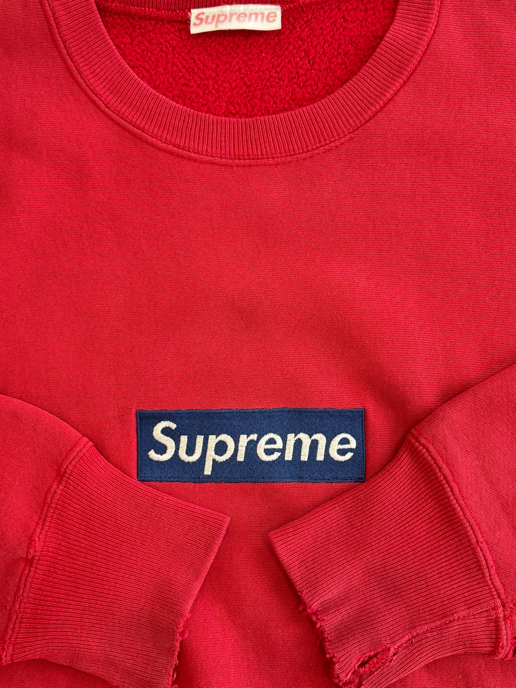 Supreme 1994 Navy/Red Box Logo Crewneck