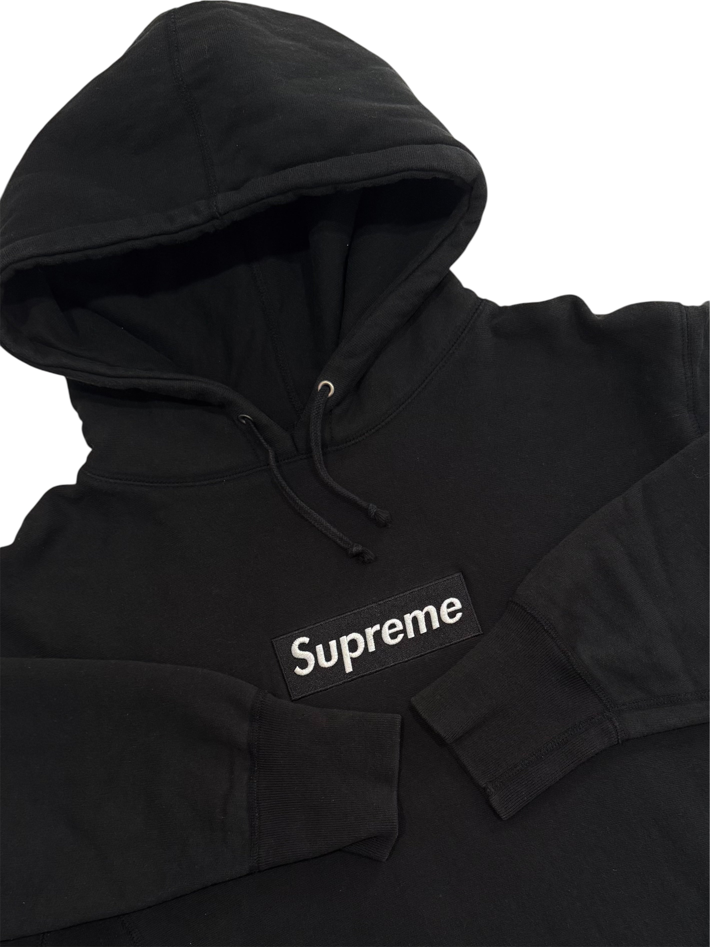 Supreme Black Box Logo Hoodie 1999