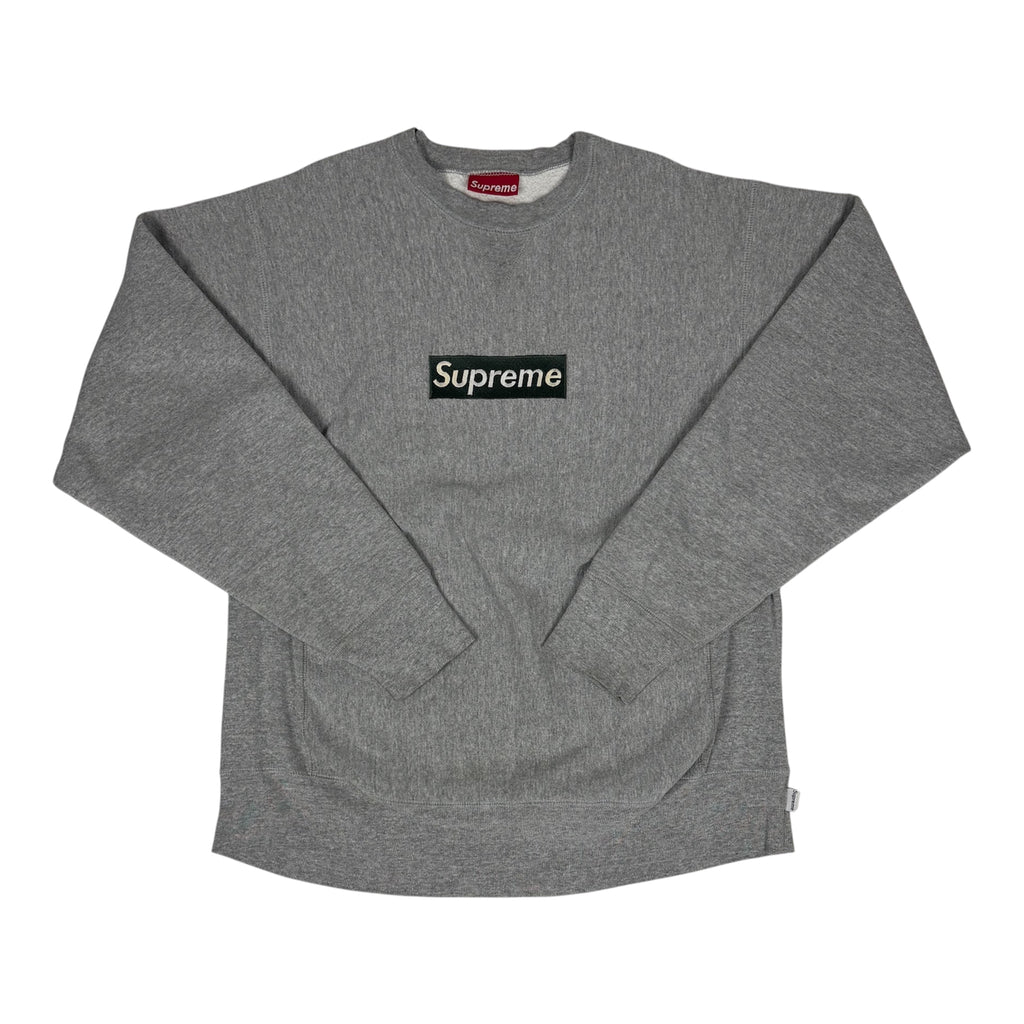 Supreme Olive/Grey Box Logo Crewneck 1997