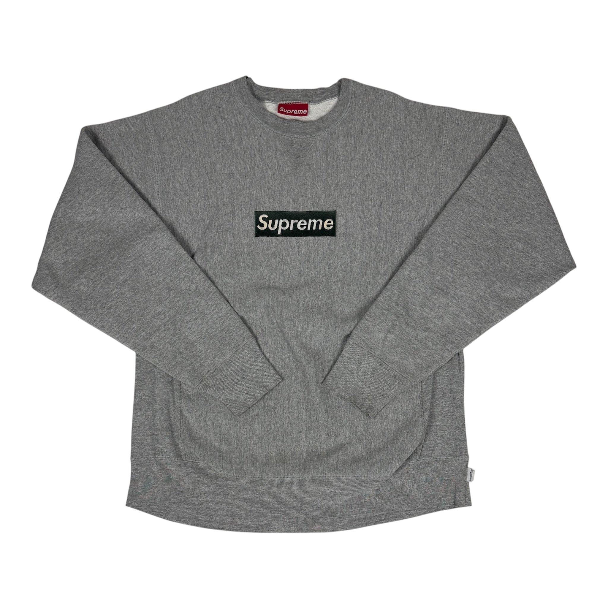 Supreme Olive/Grey Box Logo Crewneck 1997