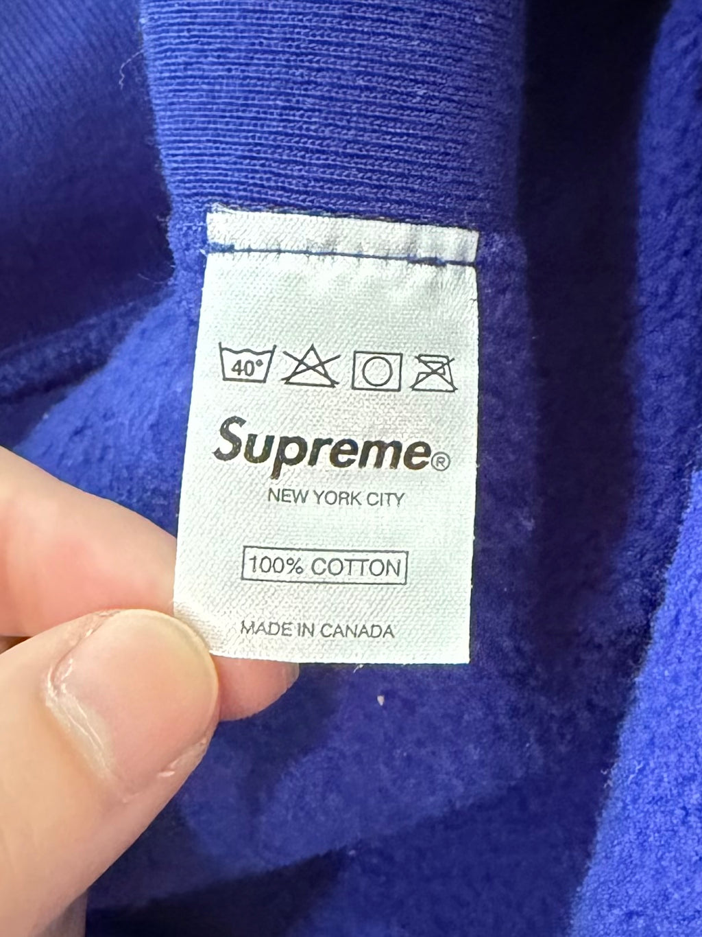 Supreme Royal Box Logo Hoodie 2008