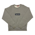 Supreme Grey Nylon Box Logo Crewneck 1995