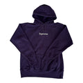 Supreme Purple Box Logo Hoodie 2002