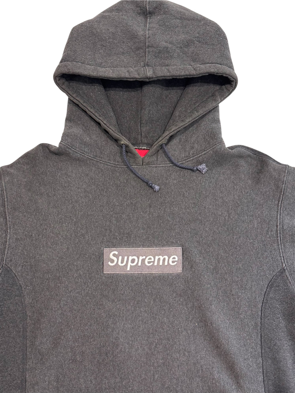 Supreme Dark Grey Box Logo Hoodie 1999