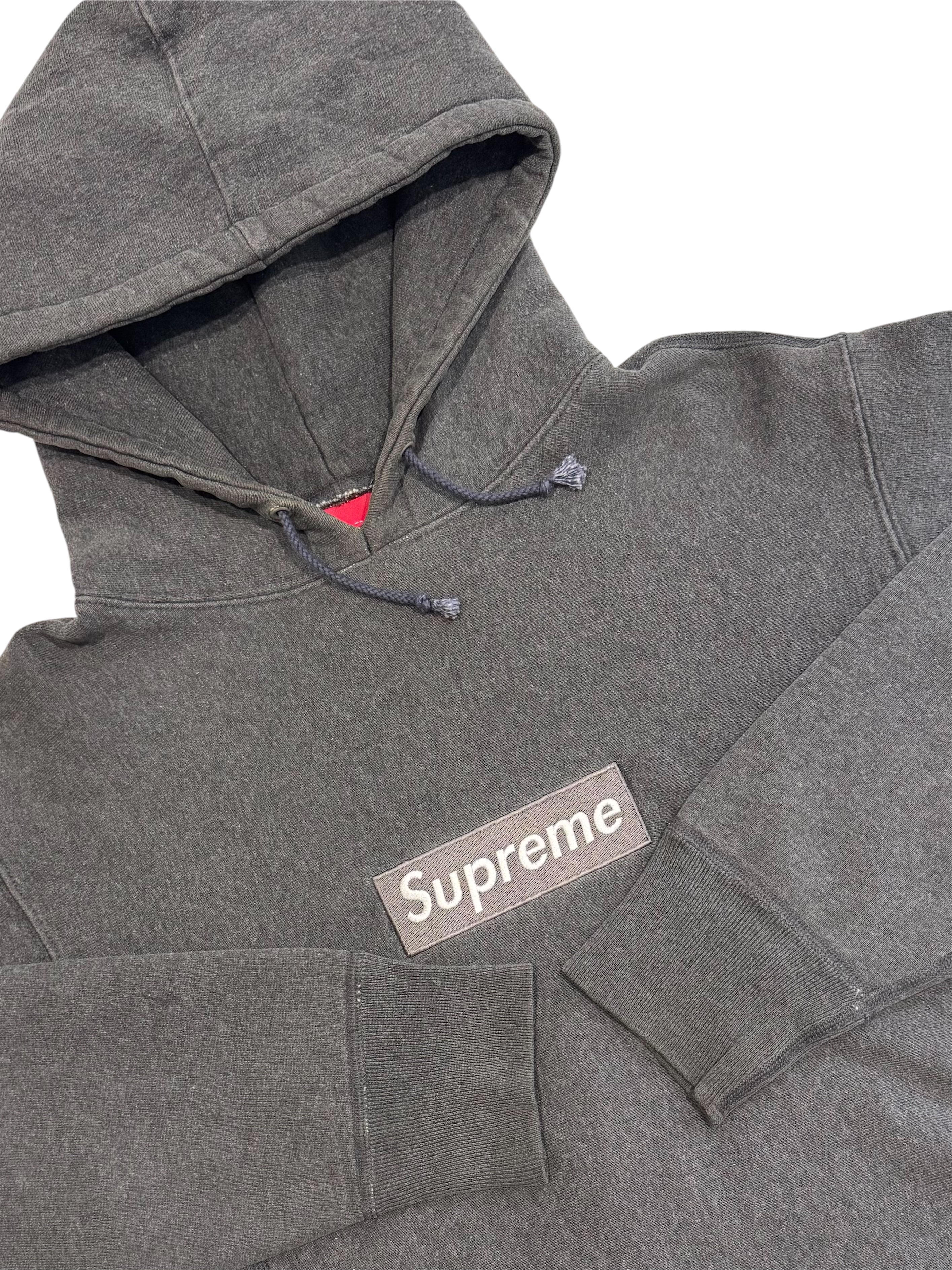 Supreme Dark Grey Box Logo Hoodie 1999