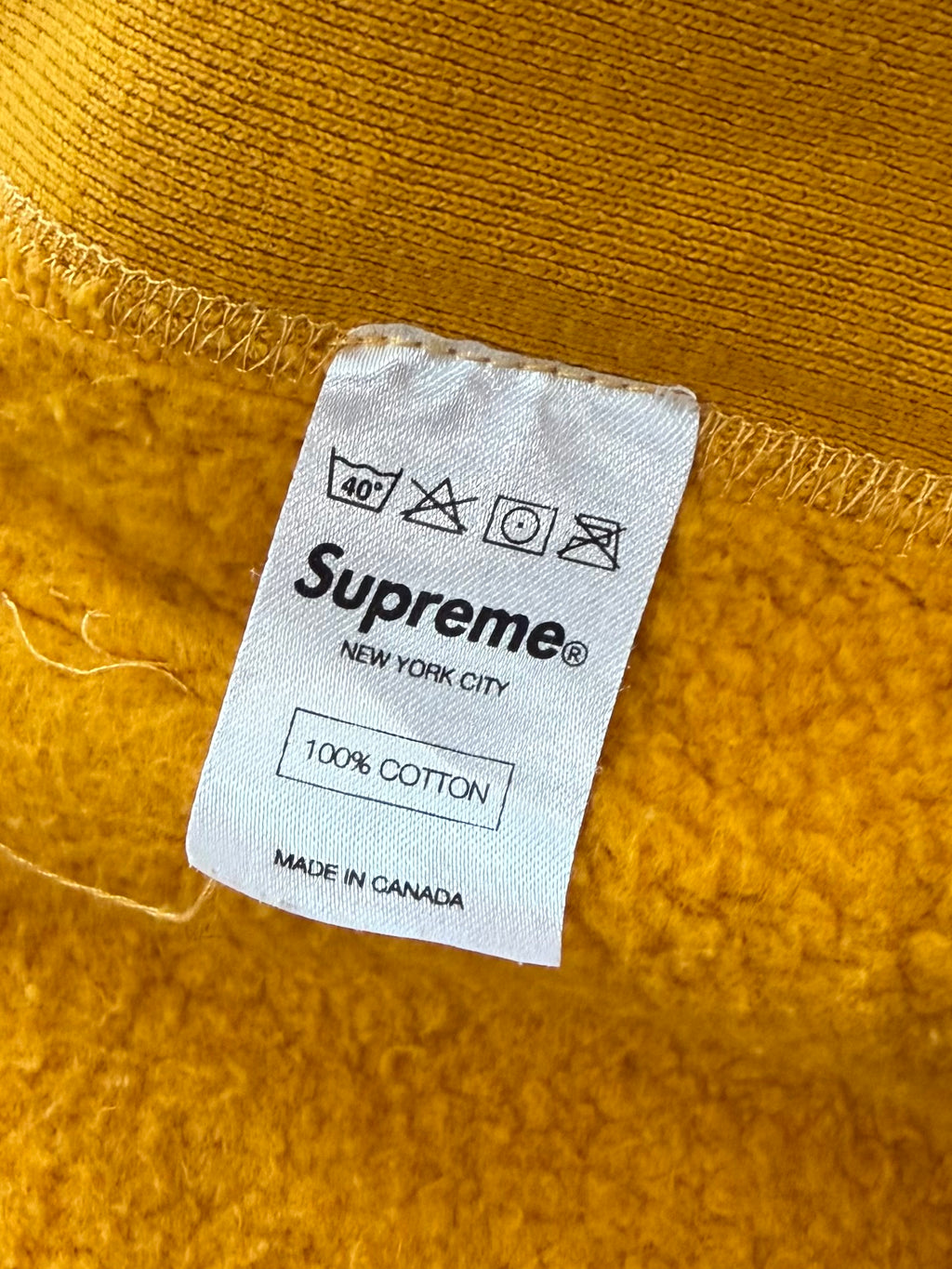 Supreme Mustard Box Logo Hoodie 2011