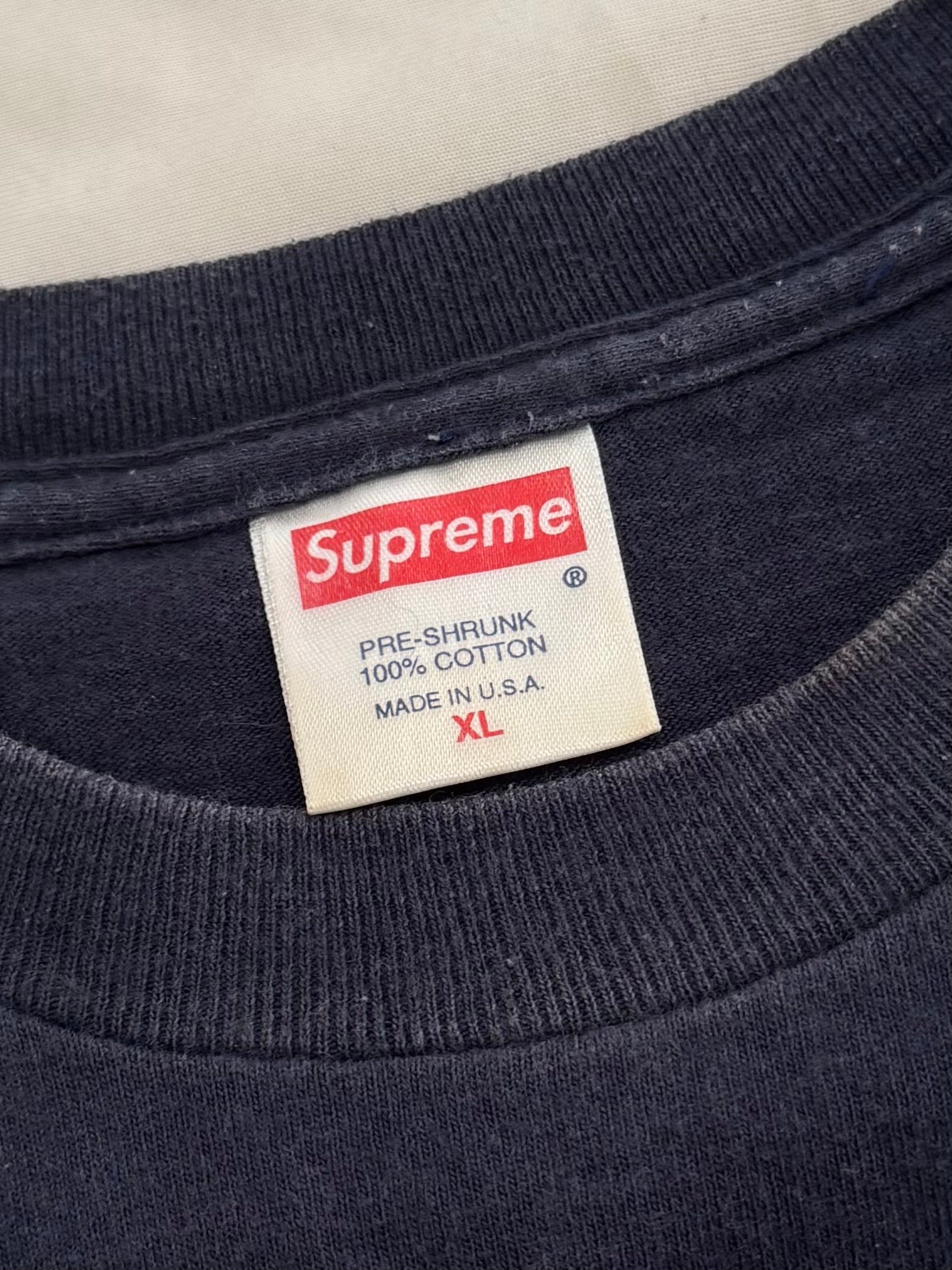 Supreme Red/Navy Box Logo Tee 1999