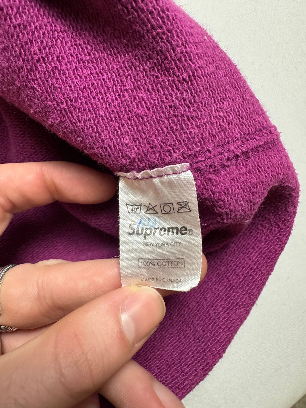 Supreme Teal/Magenta Screenprint Box Logo Crewneck 2007