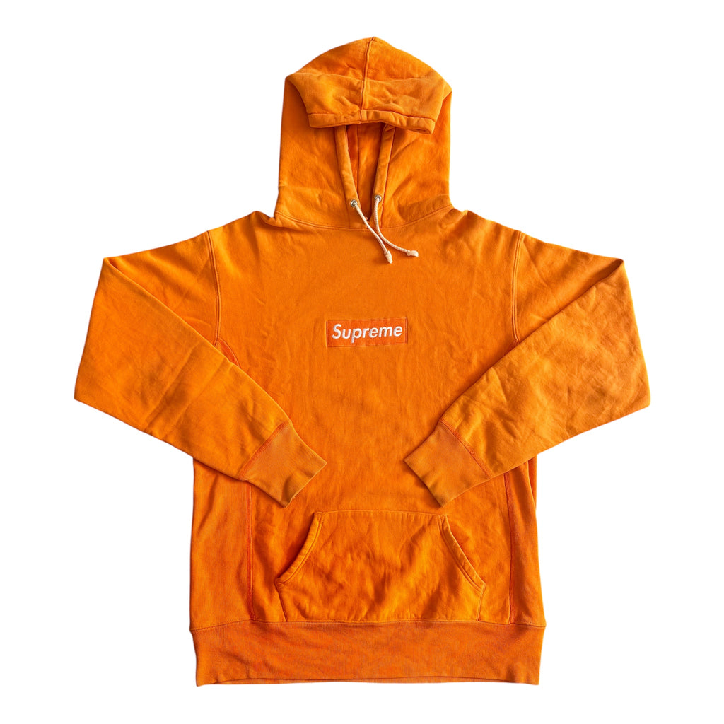 Supreme Orange Box Logo Hoodie 1999
