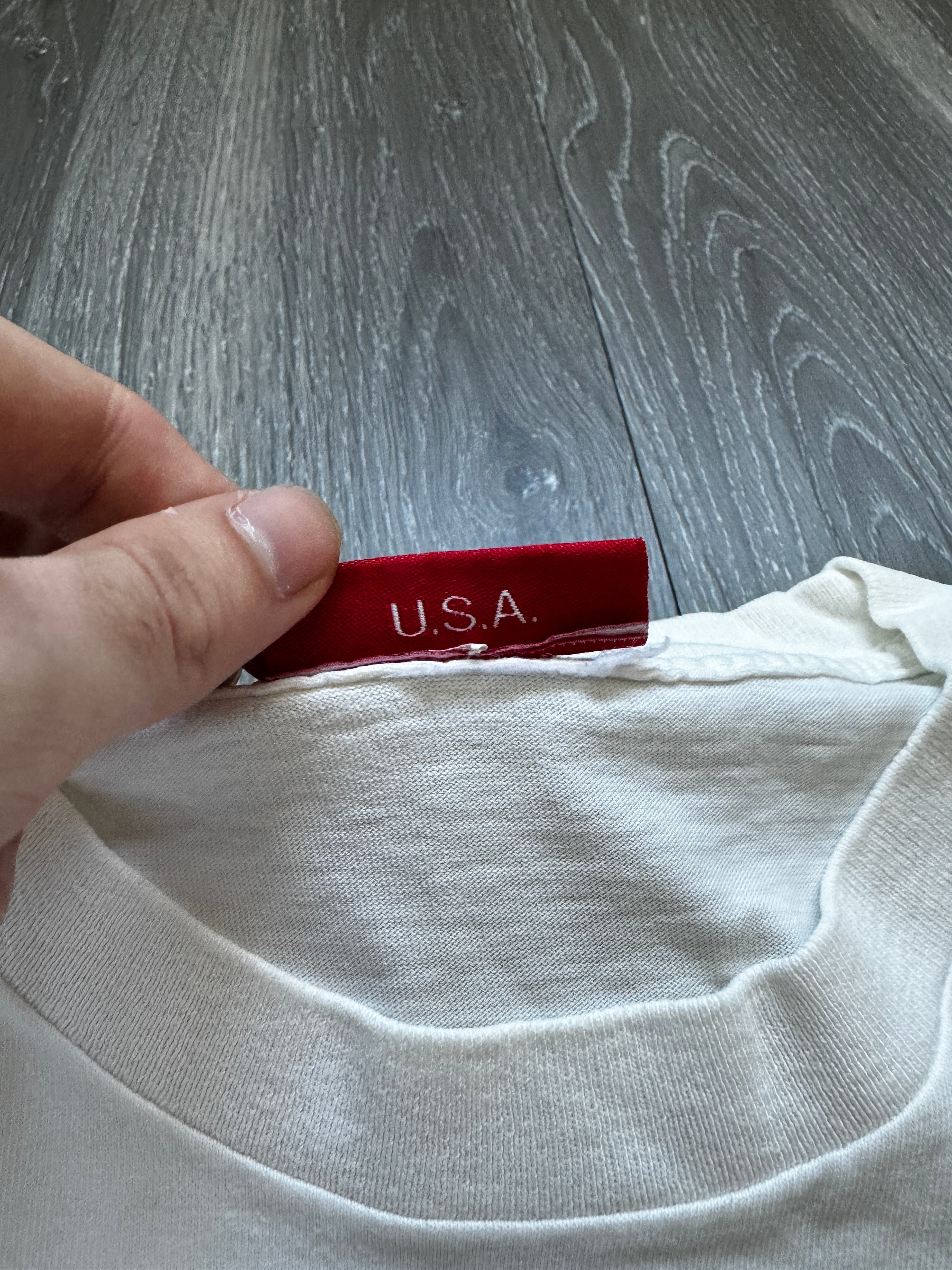 Supreme Blue on White Box Logo Tee 1995