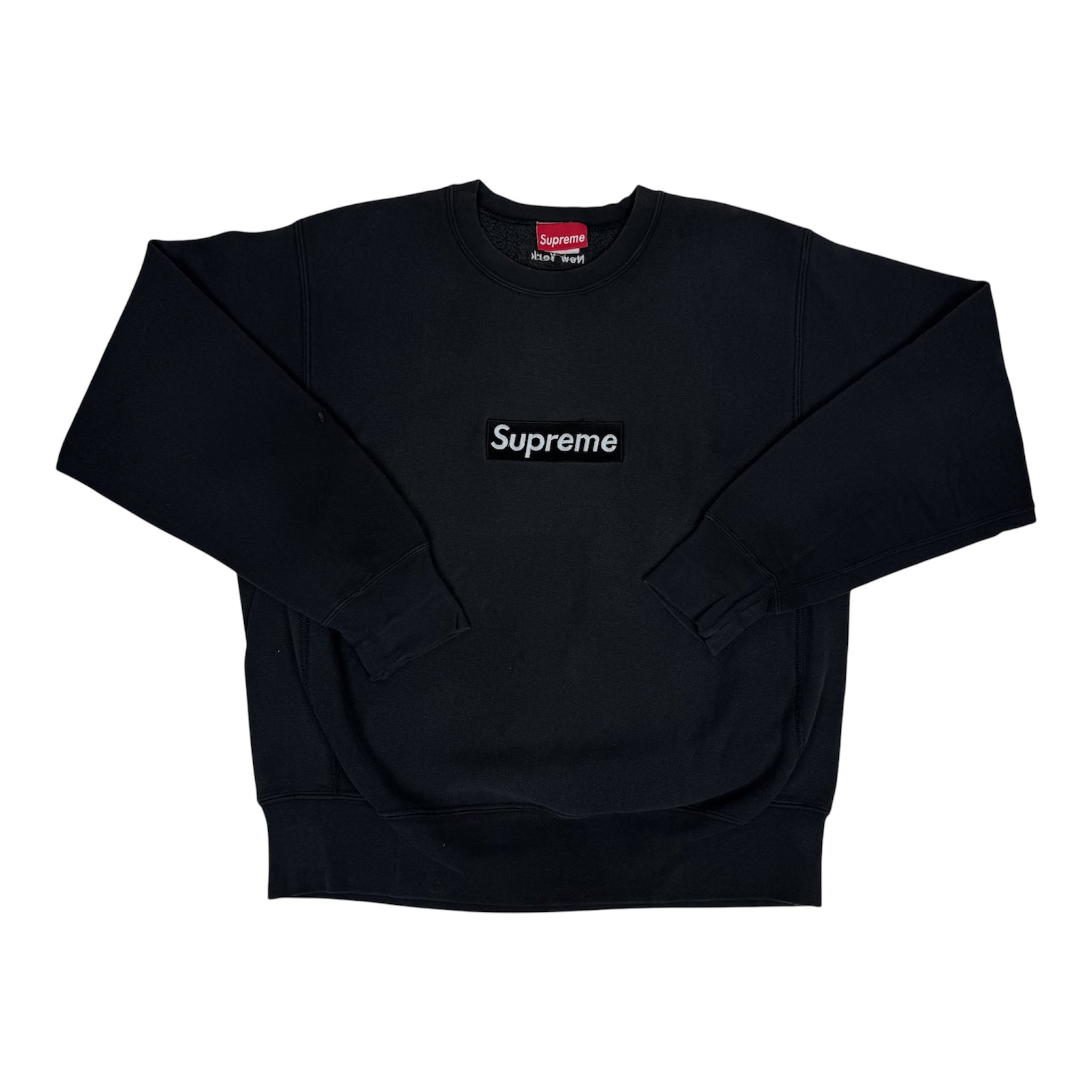 Supreme 1st Anniversary Black Box Logo Crewneck 1995