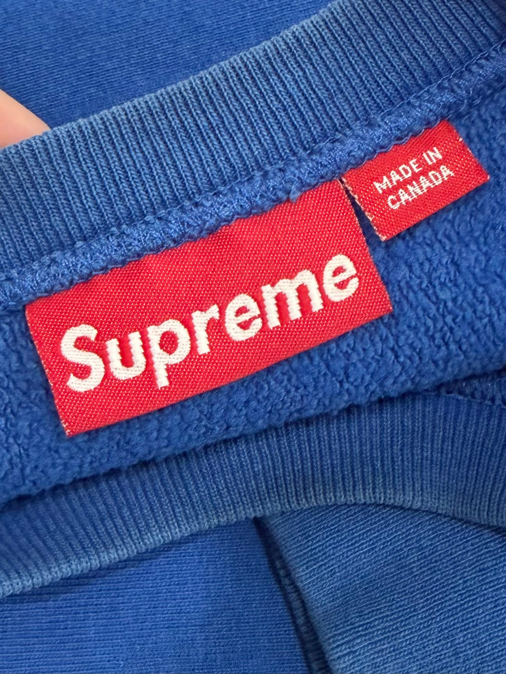 Supreme Royal Box Logo Crewneck 2002