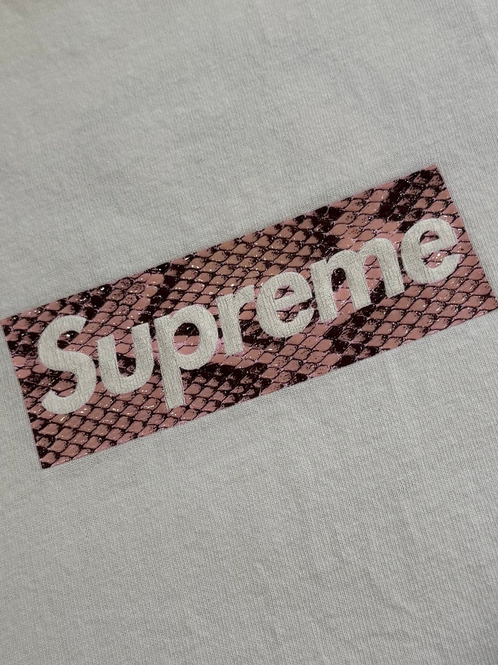 Supreme F&F Snakeskin Box Logo Tee 2006