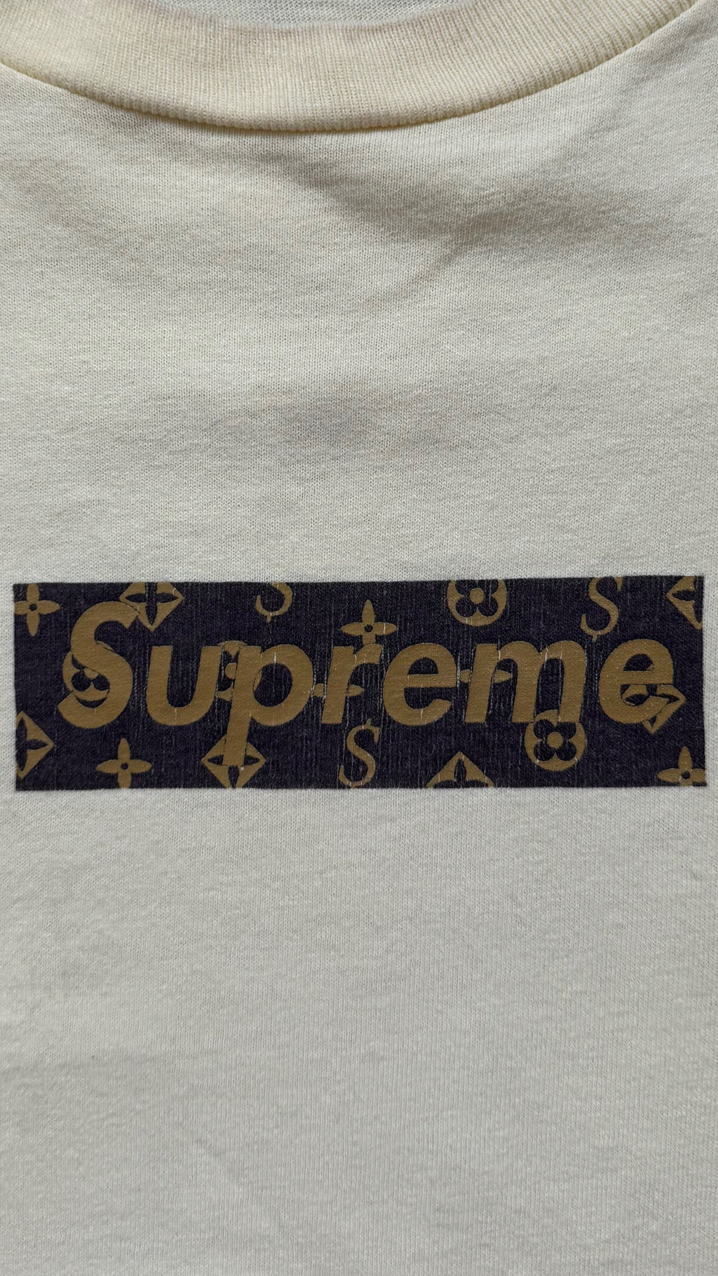 Supreme Monogram Box Logo Tee Yellow 2000
