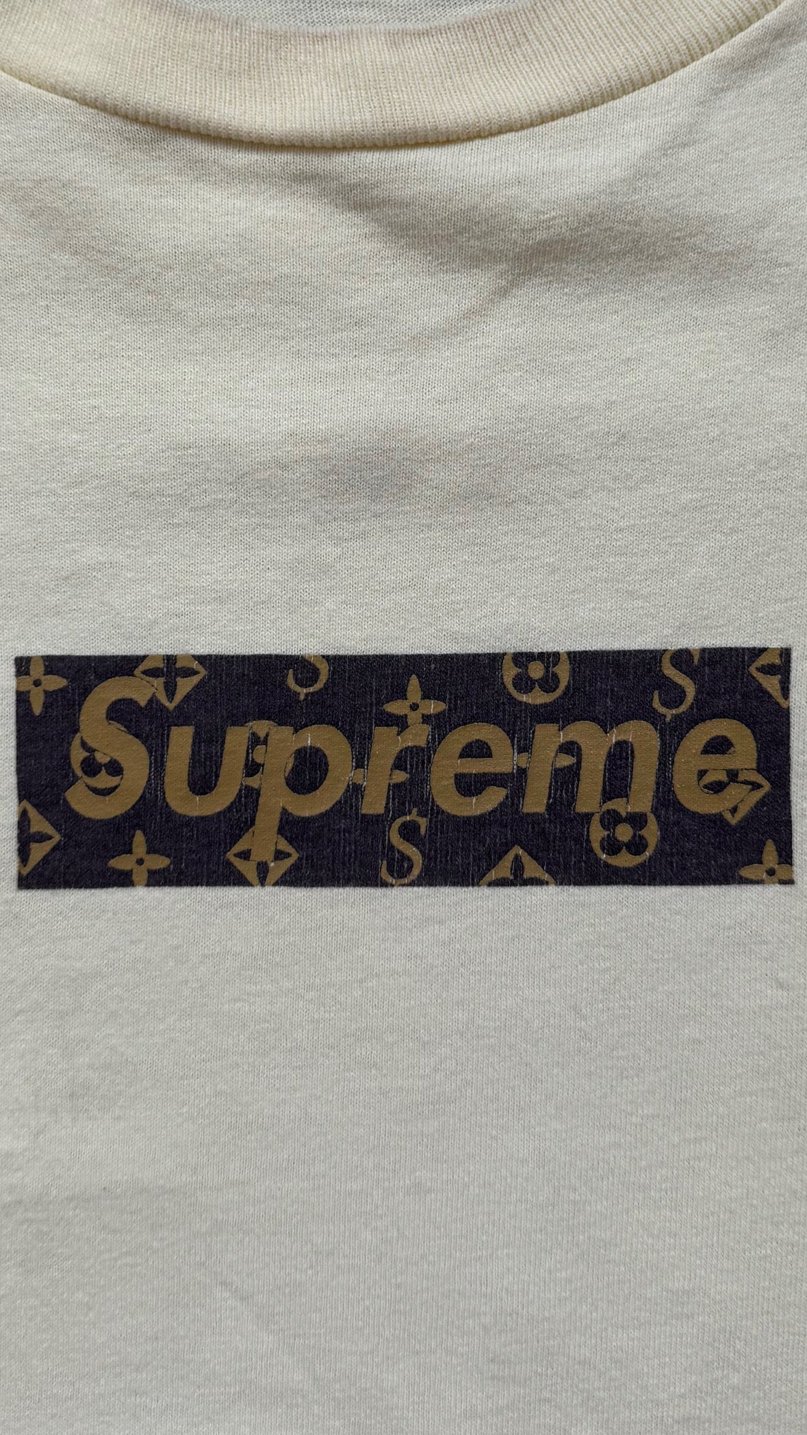 Supreme Monogram Box Logo Tee Yellow 2000