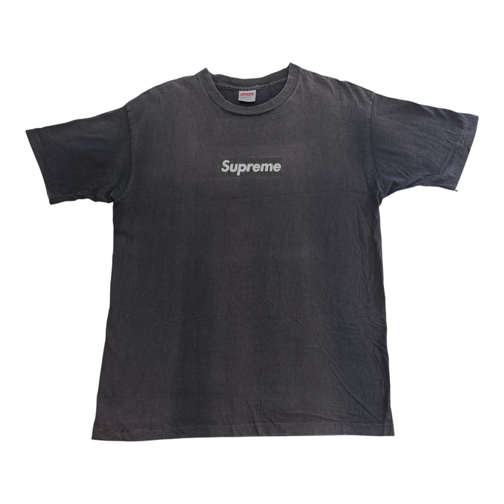 Supreme Faded Black Box Logo Tee 1999