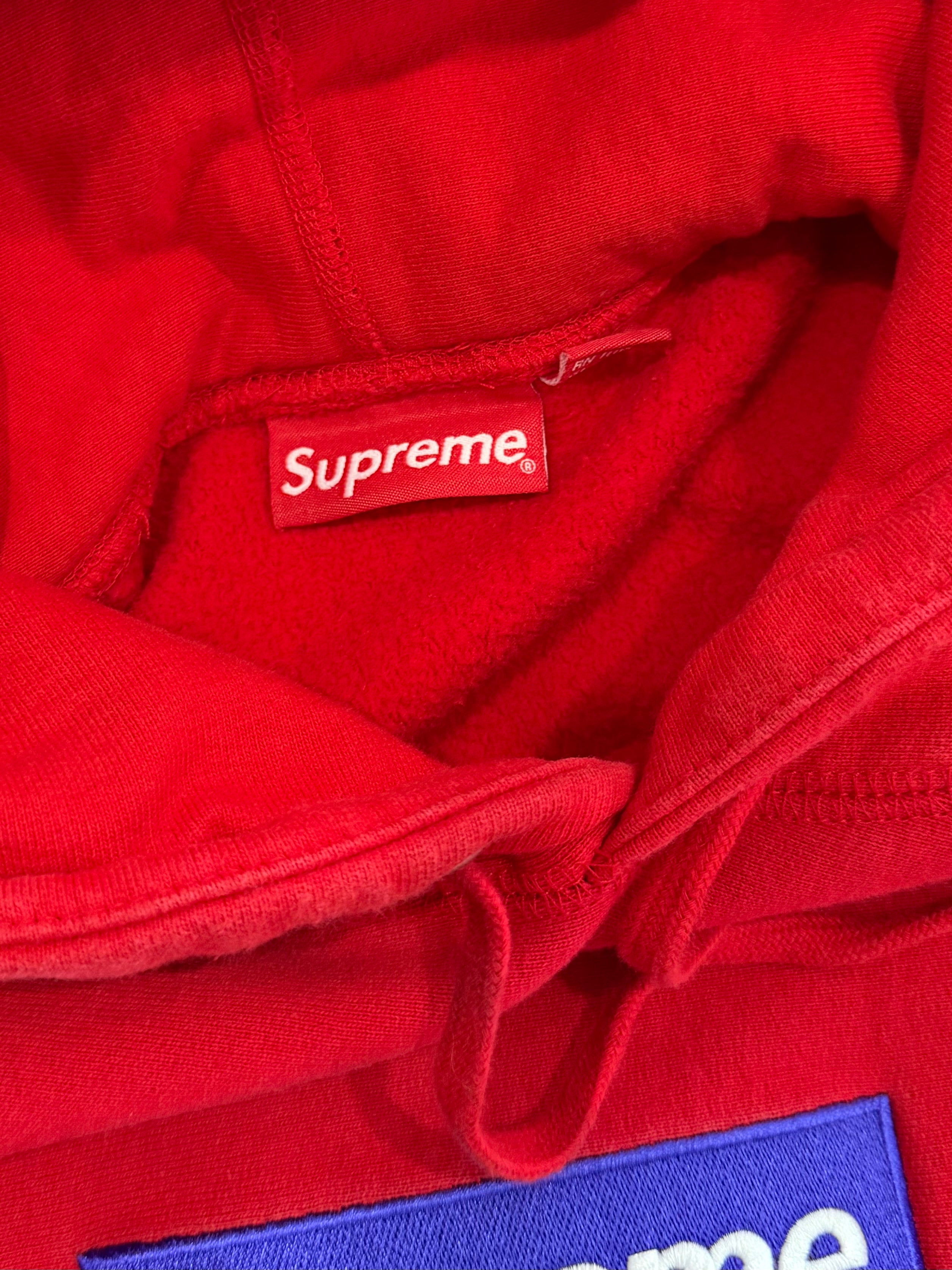 Supreme Red Box Logo Hoodie 2017