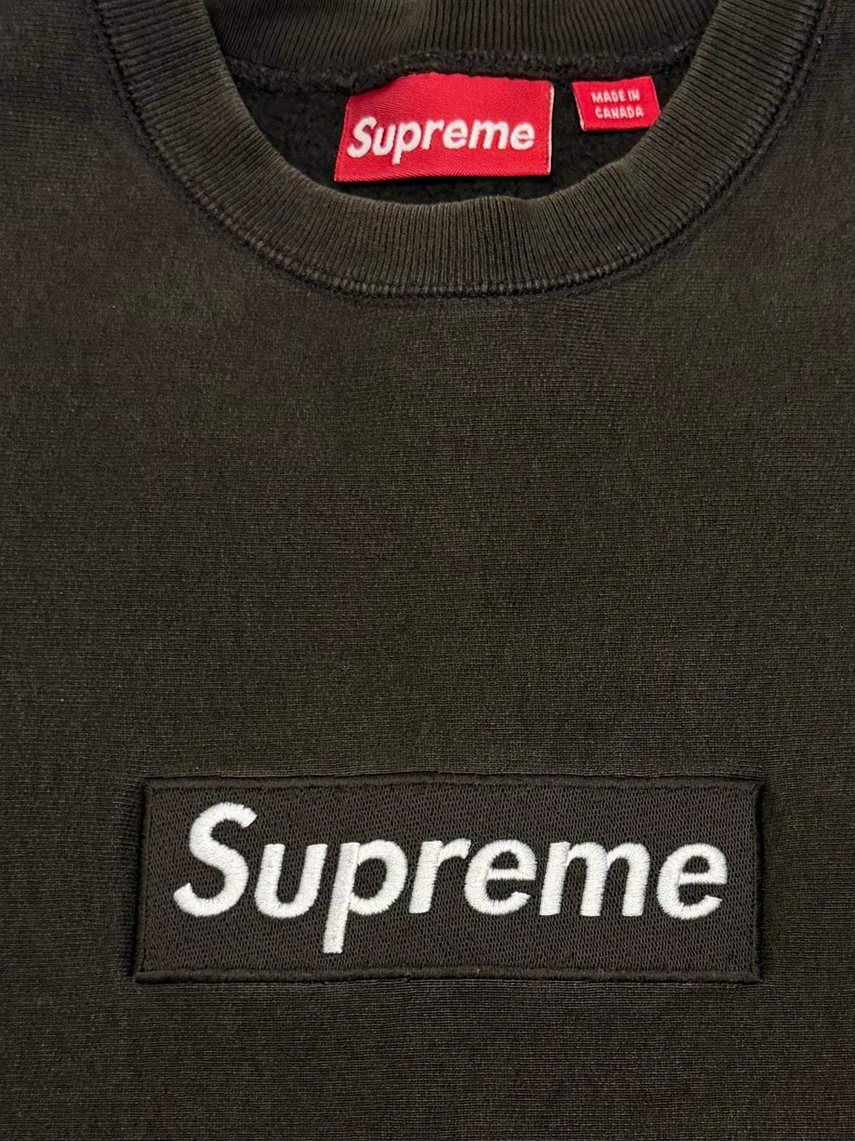 Supreme Brown Box Logo Crewneck 2003