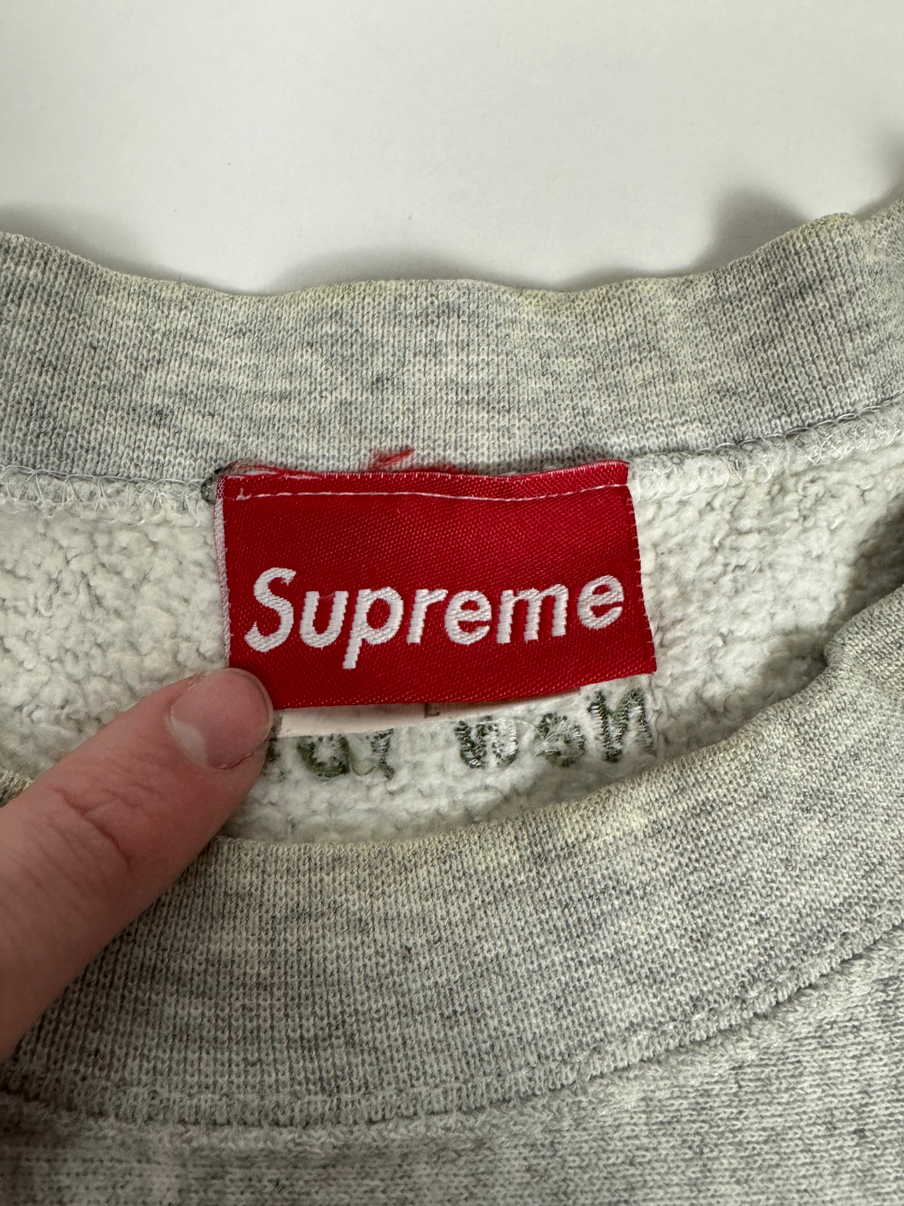 Supreme 1st Anniversary Camo Box Logo Crewneck 1995