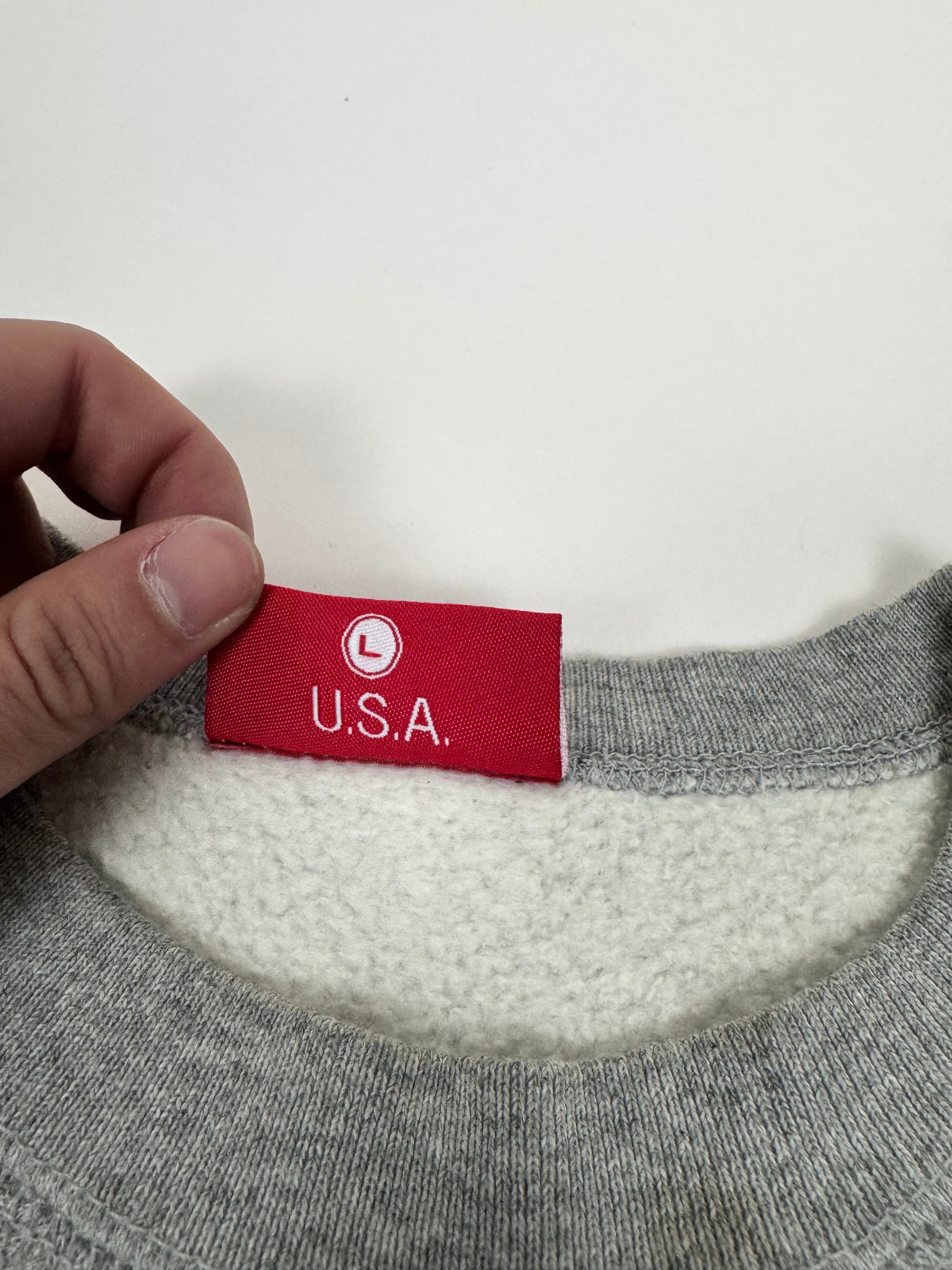 Supreme Olive/Grey Box Logo Crewneck 1997