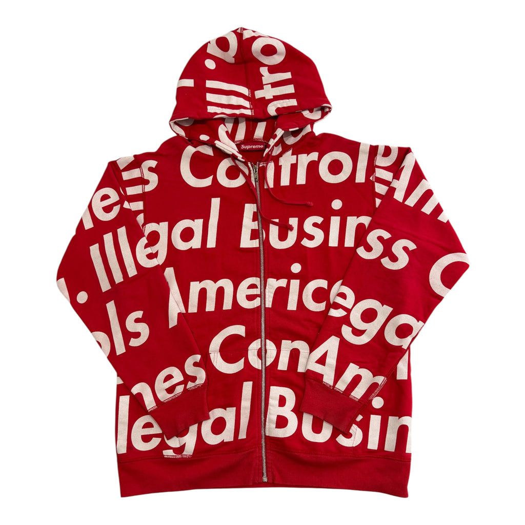 Supreme Illegal Business Zip Up Hoodie 2007