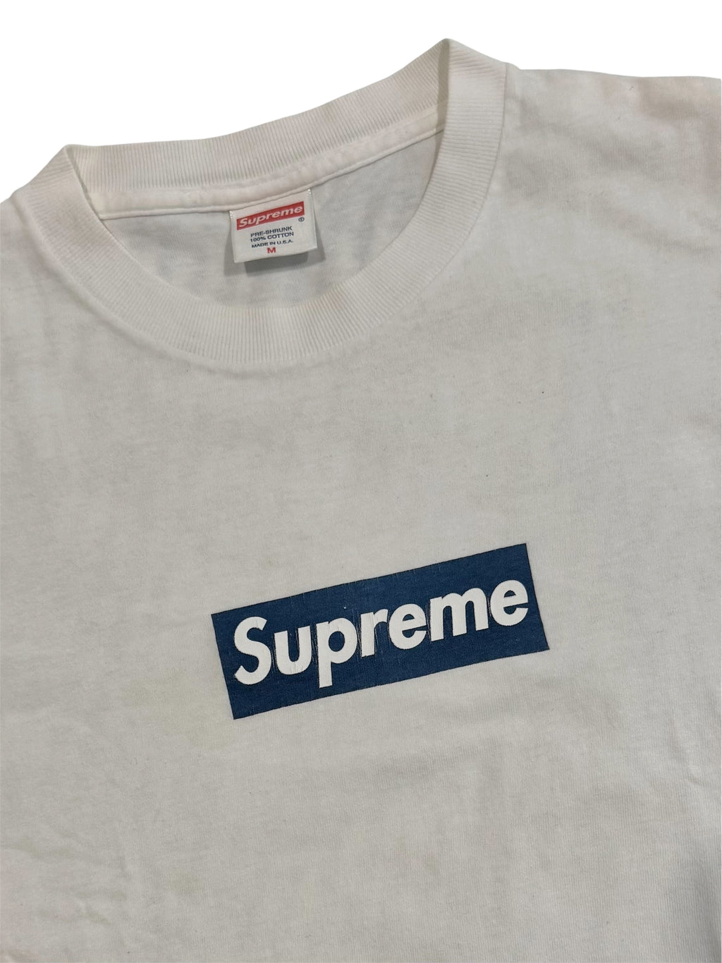 Supreme Navy/White Box Logo Tee 2001