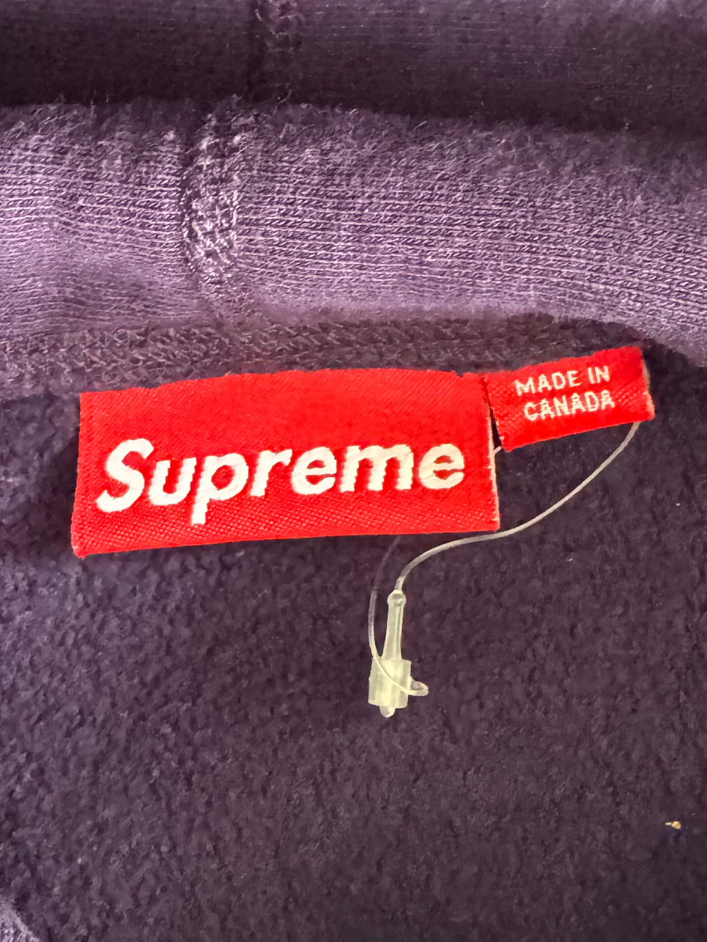 Supreme Purple Box Logo Hoodie 2002
