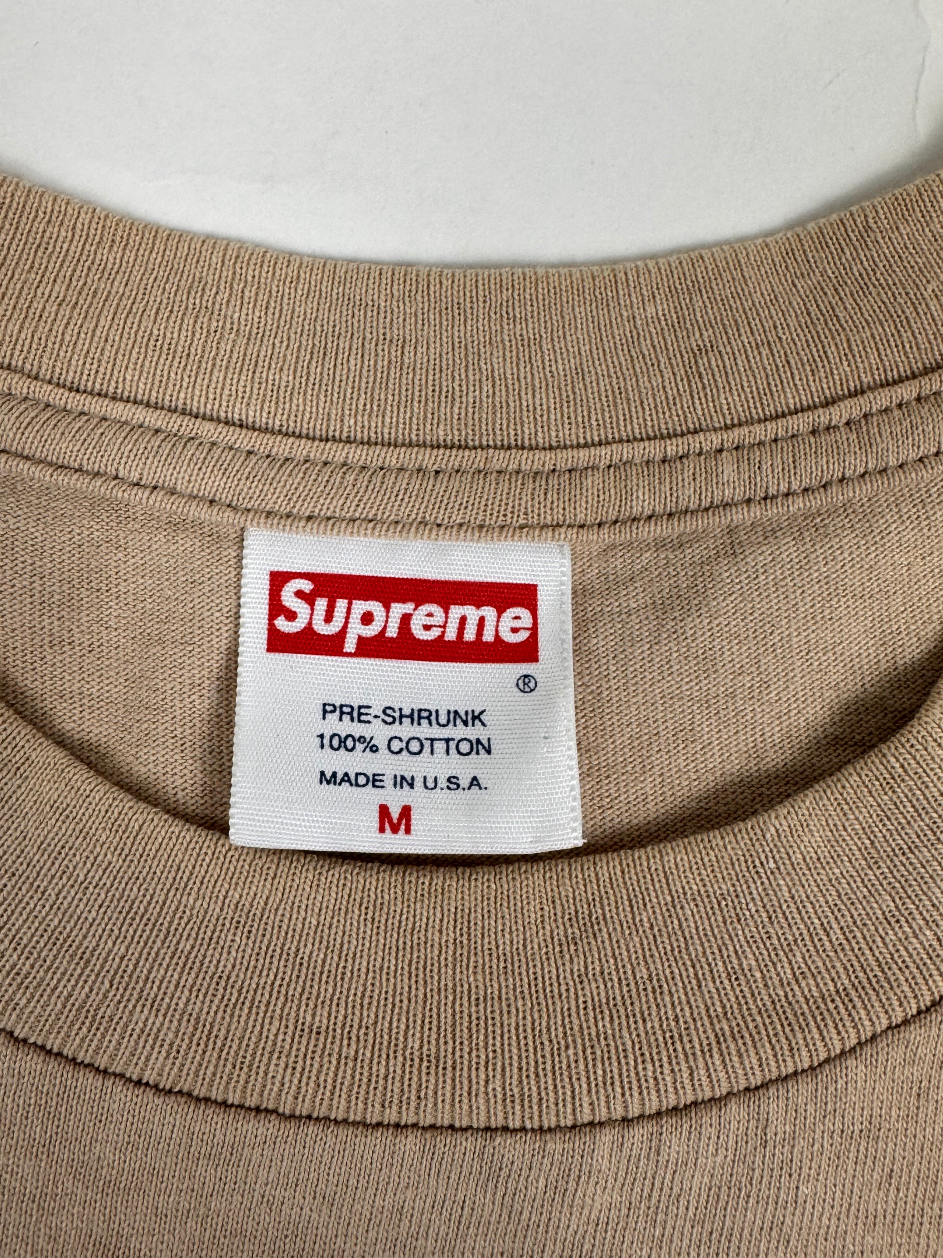 Supreme Tan Tonal Box Logo Tee 2003