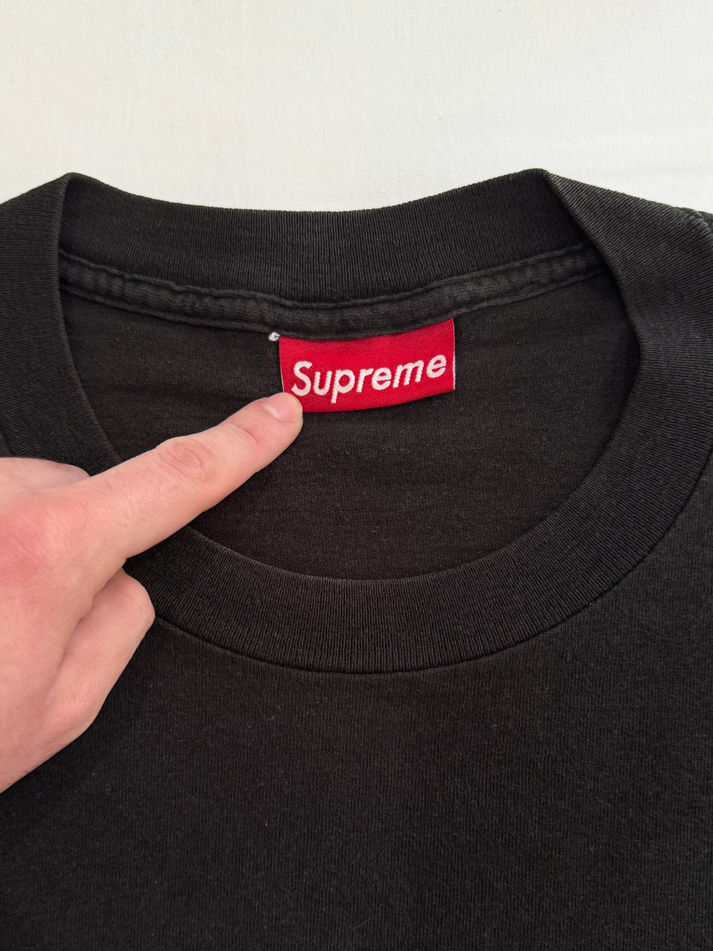 Supreme Burberry Box Logo Tee Black 1997