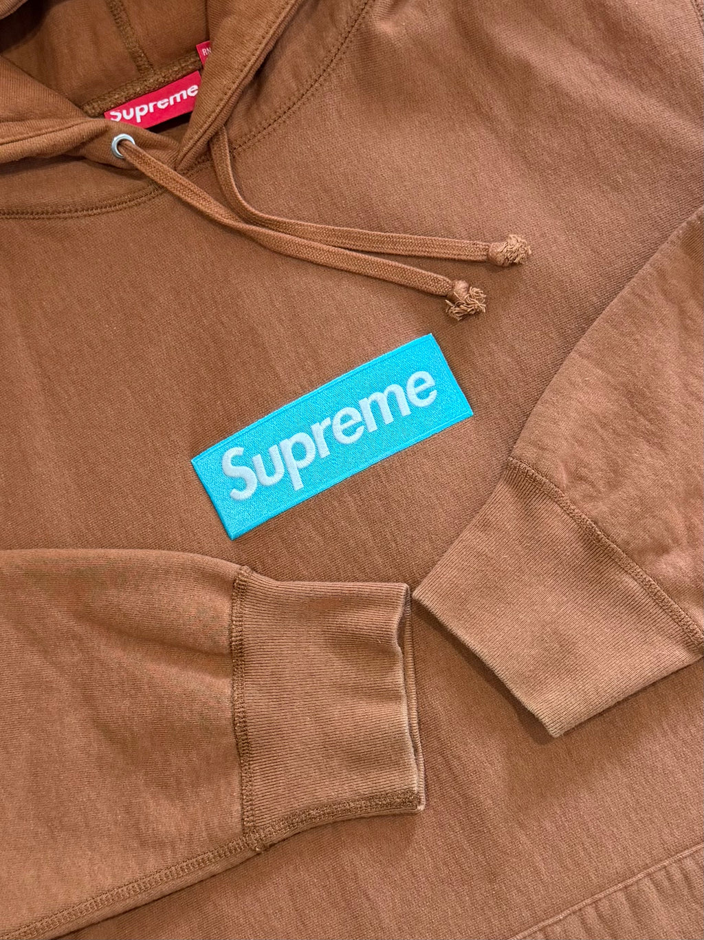Supreme Rust Box Logo Hoodie 2017