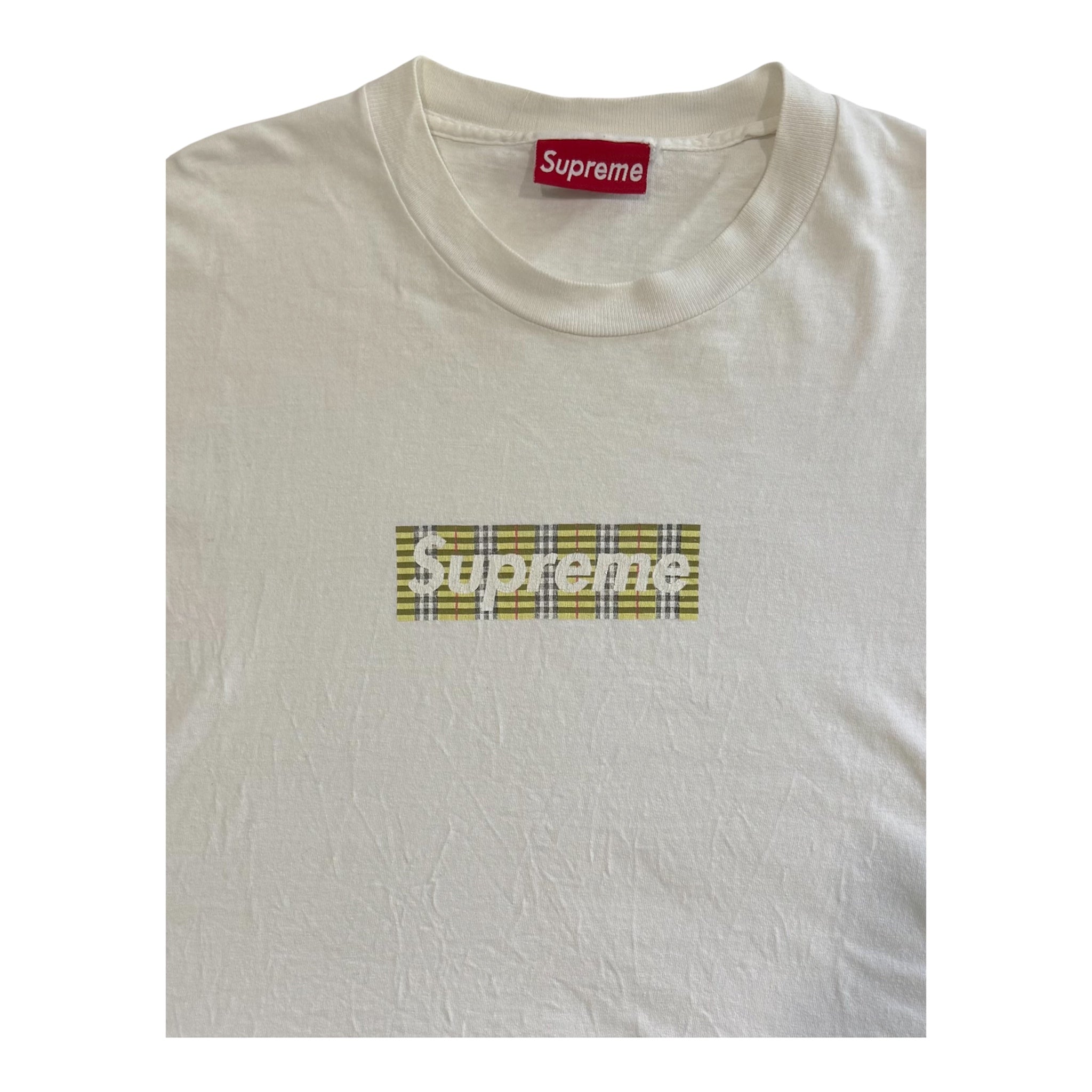 Supreme Burberry Box Logo Tee 1997