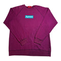 Supreme Teal/Magenta Screenprint Box Logo Crewneck 2007