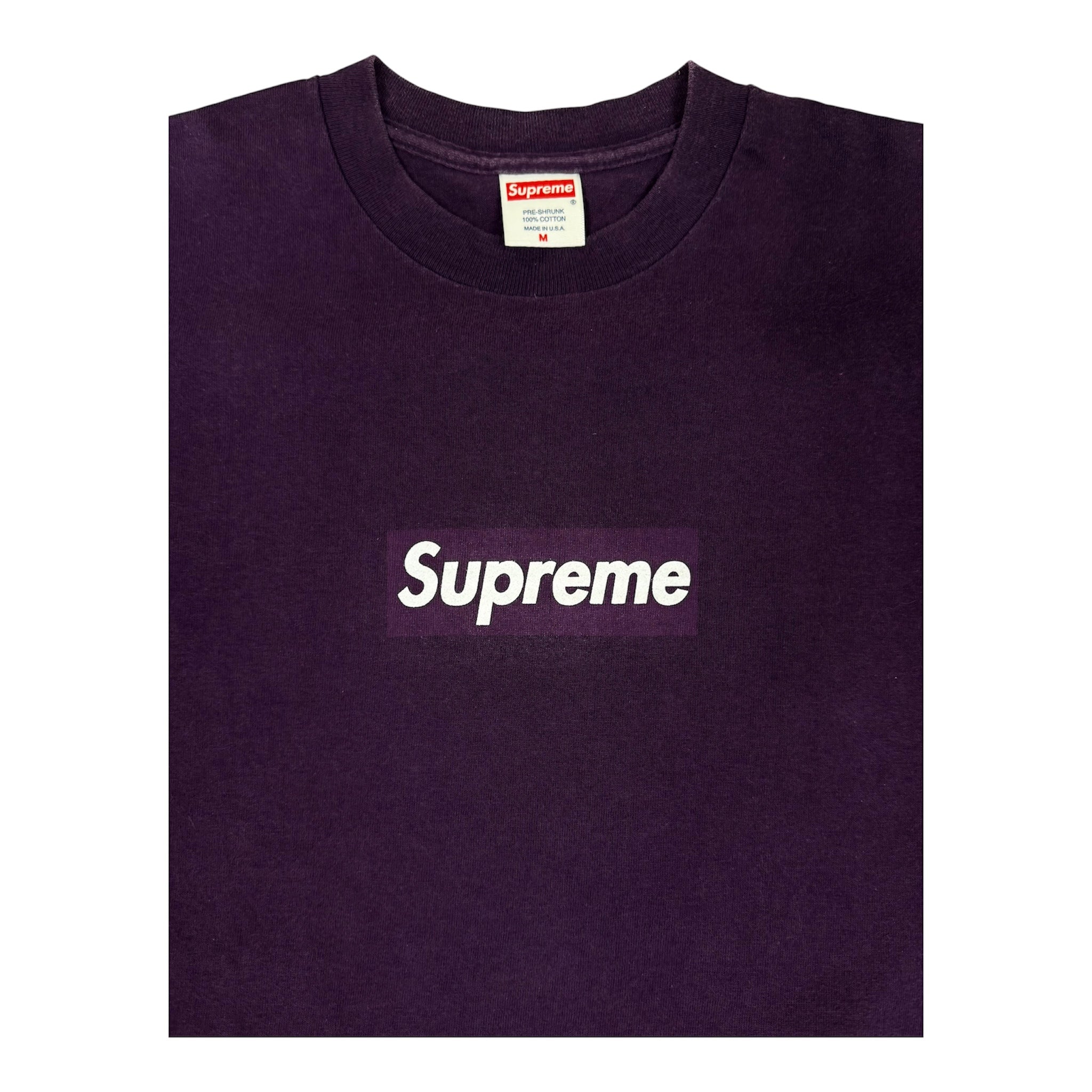 Supreme Purple Tonal Box Logo Tee 2001