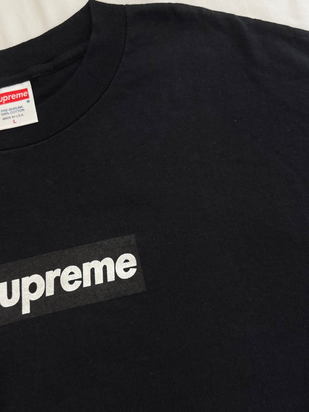 Supreme Black Box Logo Tee 1999