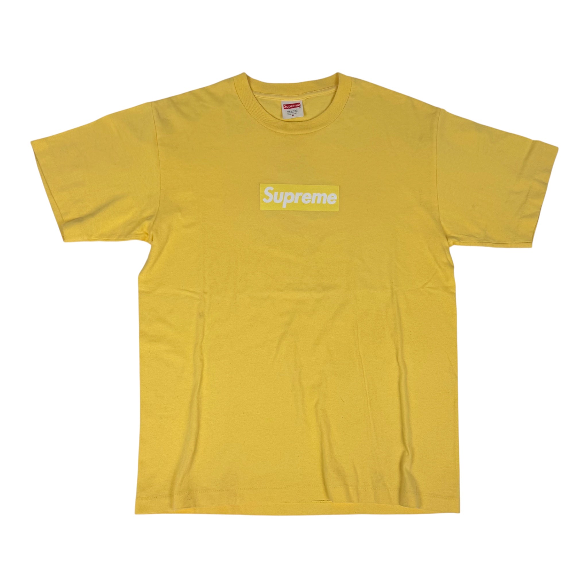 Supreme Yellow Tonal Box Logo Tee 1999