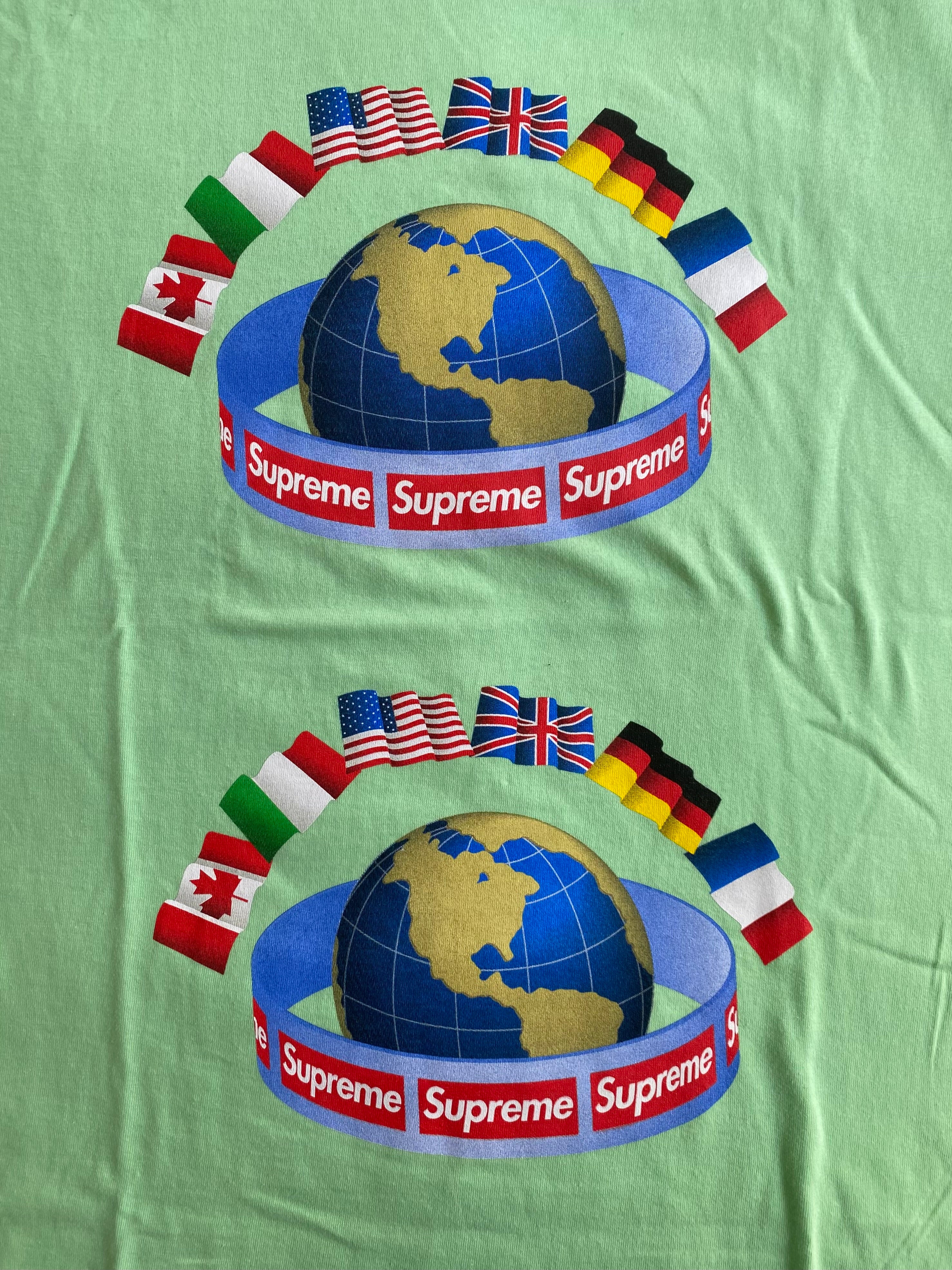Supreme Worldwide Tee Test Print 2015