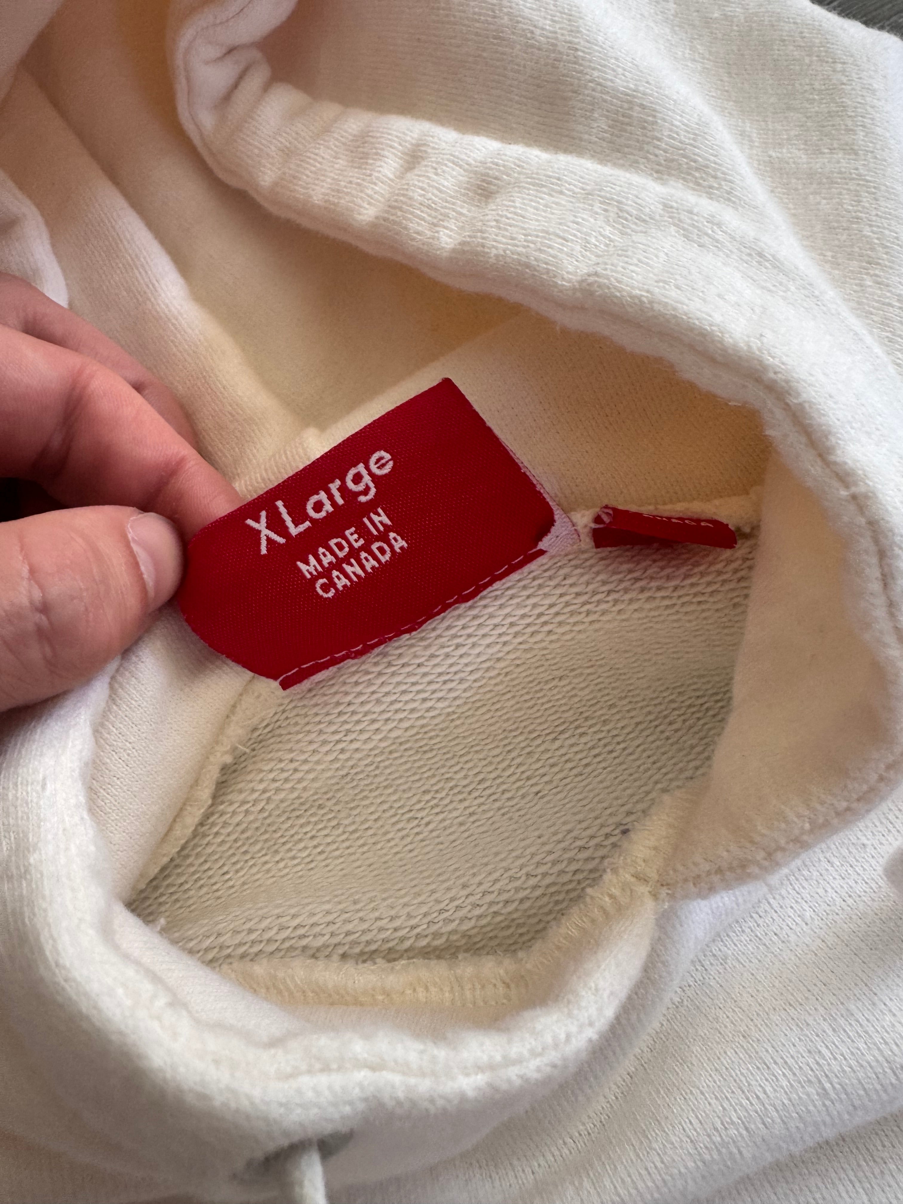 Supreme Red/Cream Screenprint Box Logo Hoodie 2006