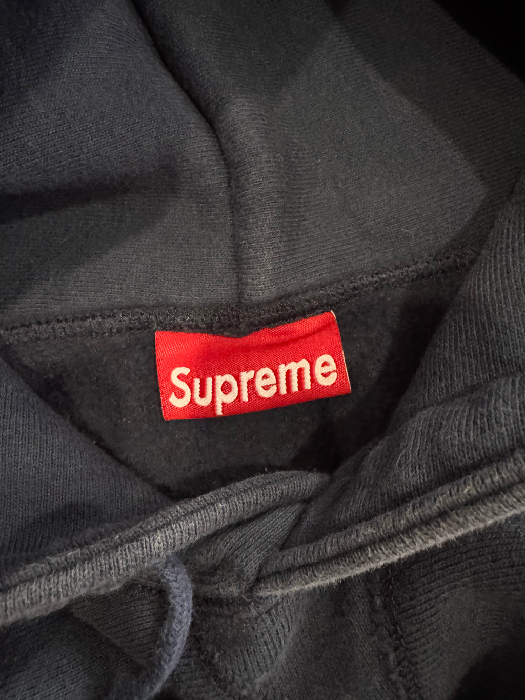 Supreme Ice/Navy Box Logo Hoodie 1997