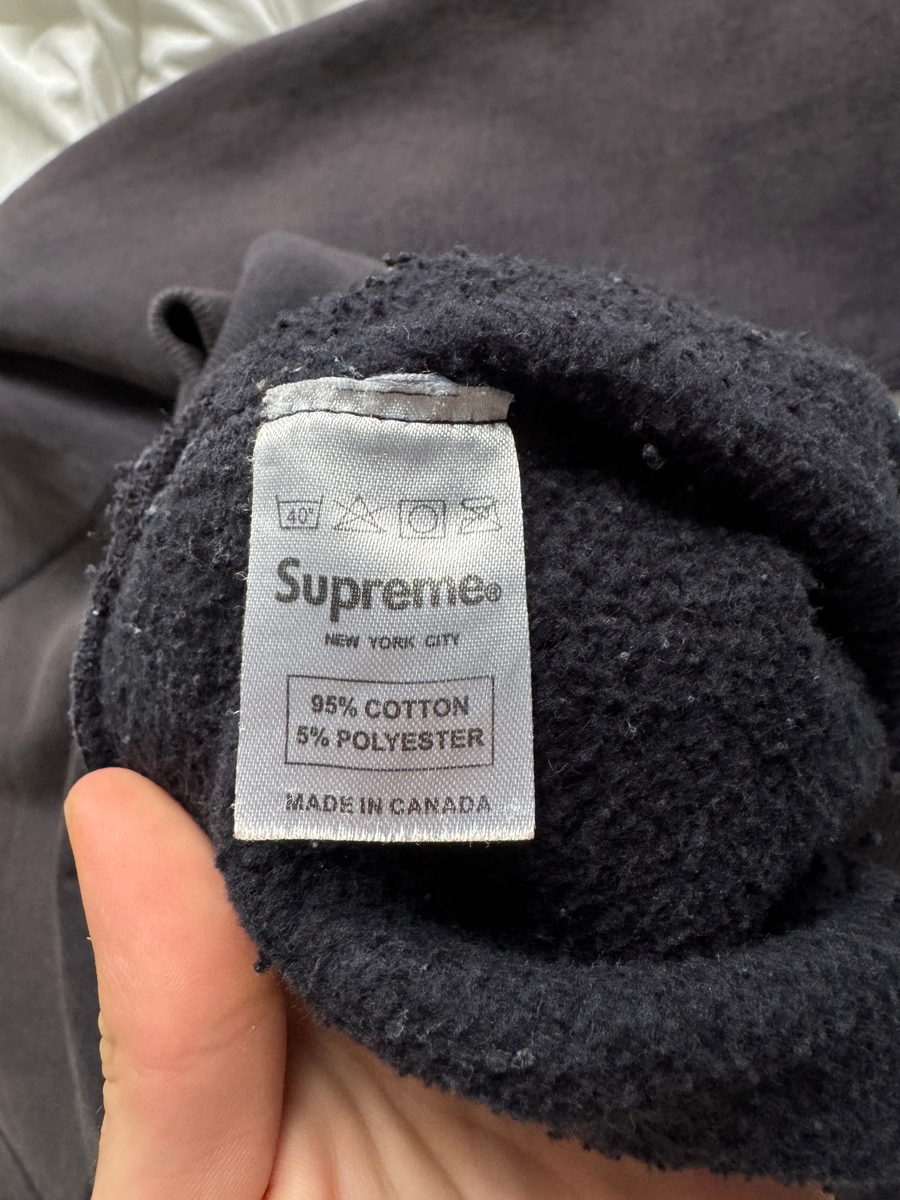 Supreme Purple/Black Box Logo Crewneck 2006