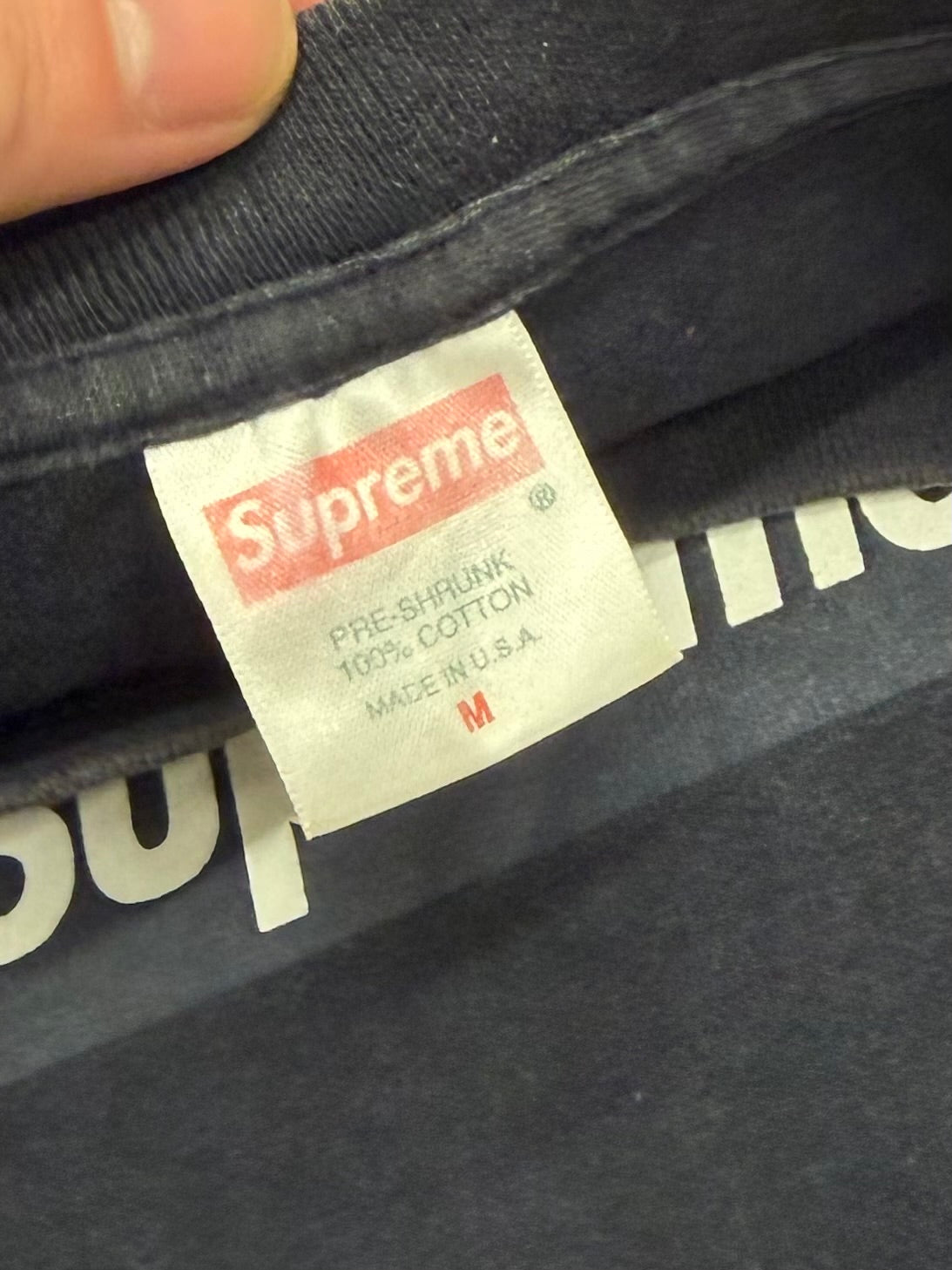 Supreme Navy Box Logo Tee 1999