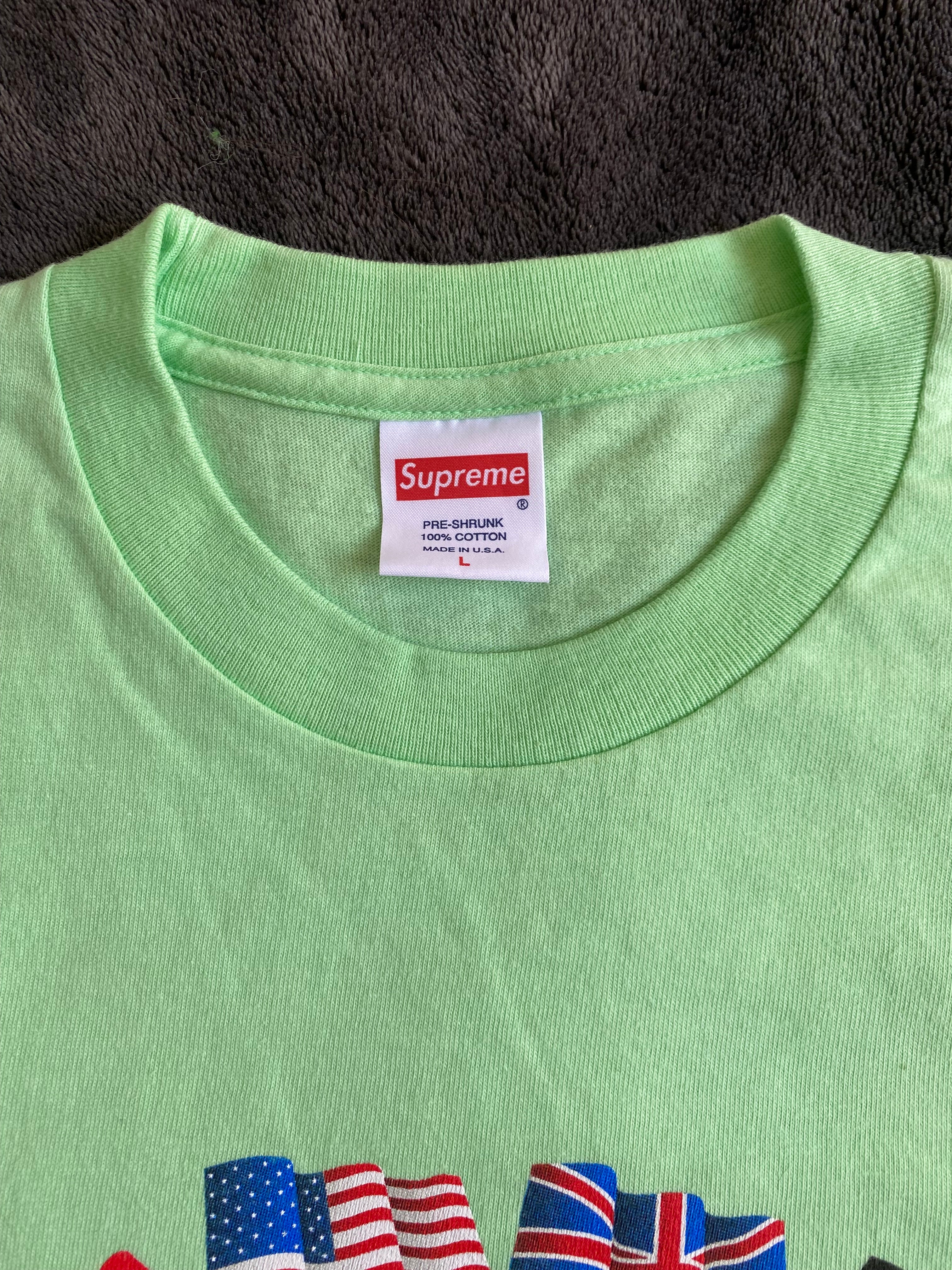 Supreme Worldwide Tee Test Print 2015