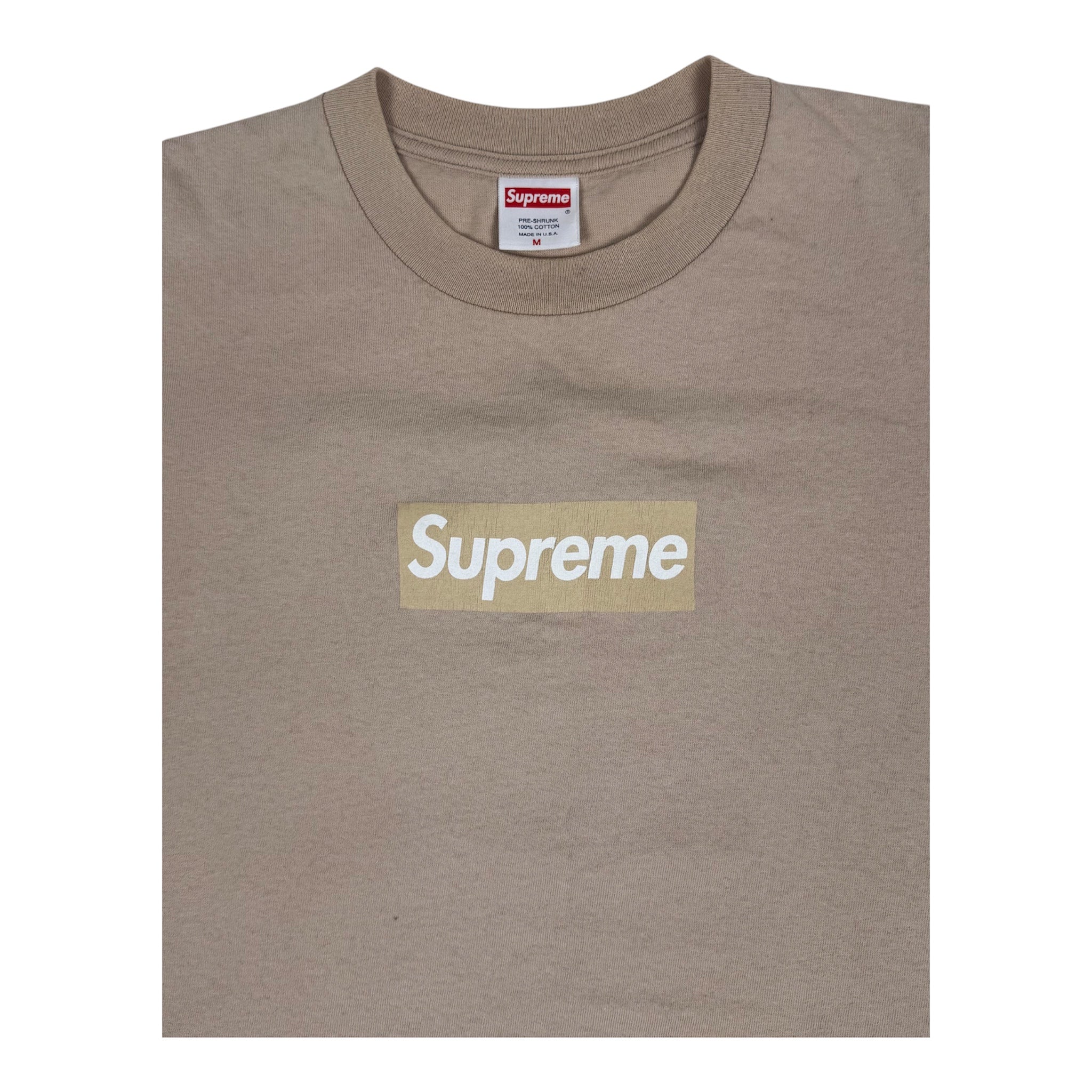 Supreme Tan Tonal Box Logo Tee 2003
