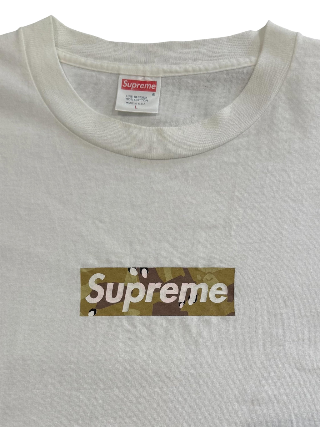 Supreme Bape Box Logo Tee Desert Camo 2000